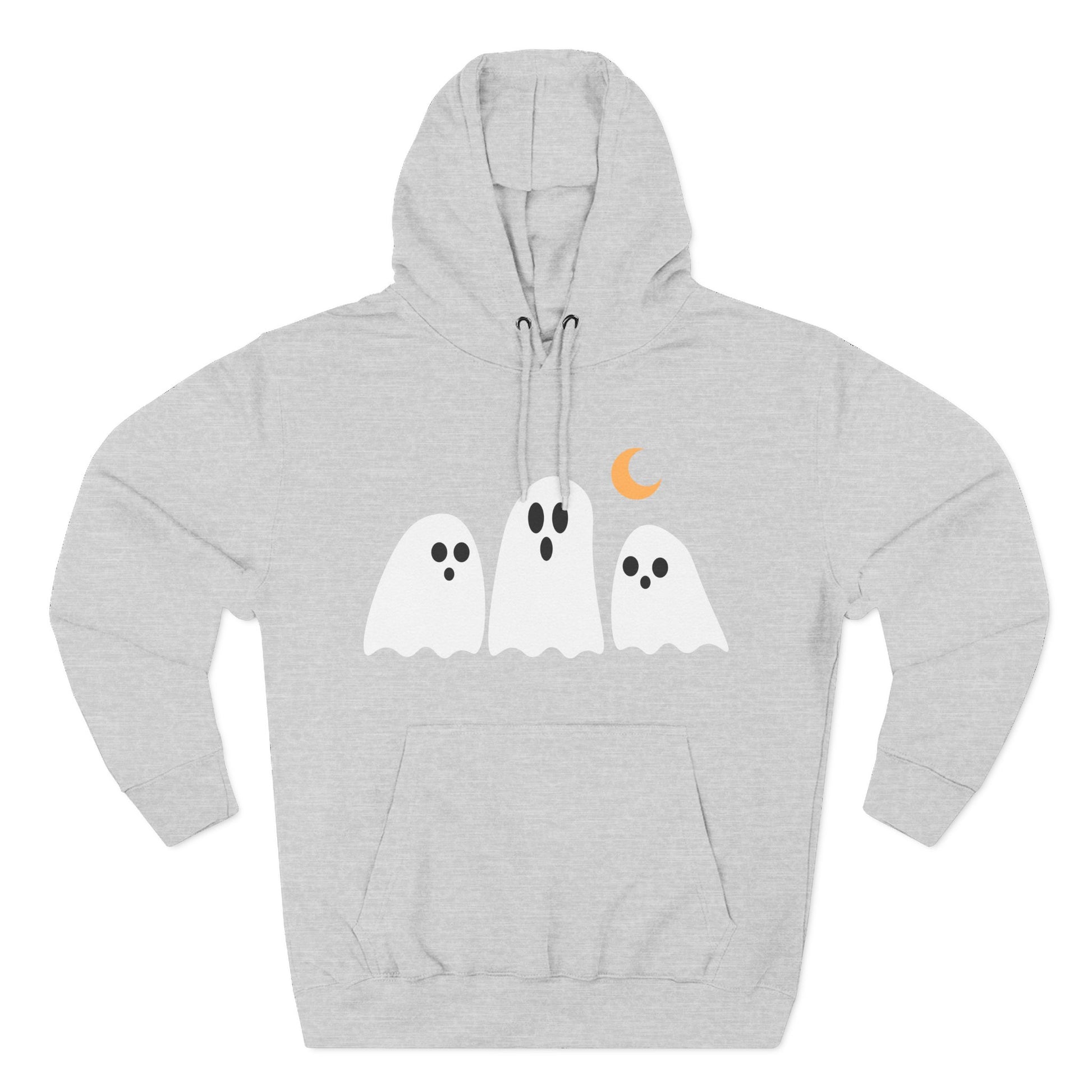 Cozy Fleece Hoodie, Cute Halloween Ghost Sweatshirt, Soft Casual Wear, Fall Outfit, Gift for Friends - Stellar Threadz Studio