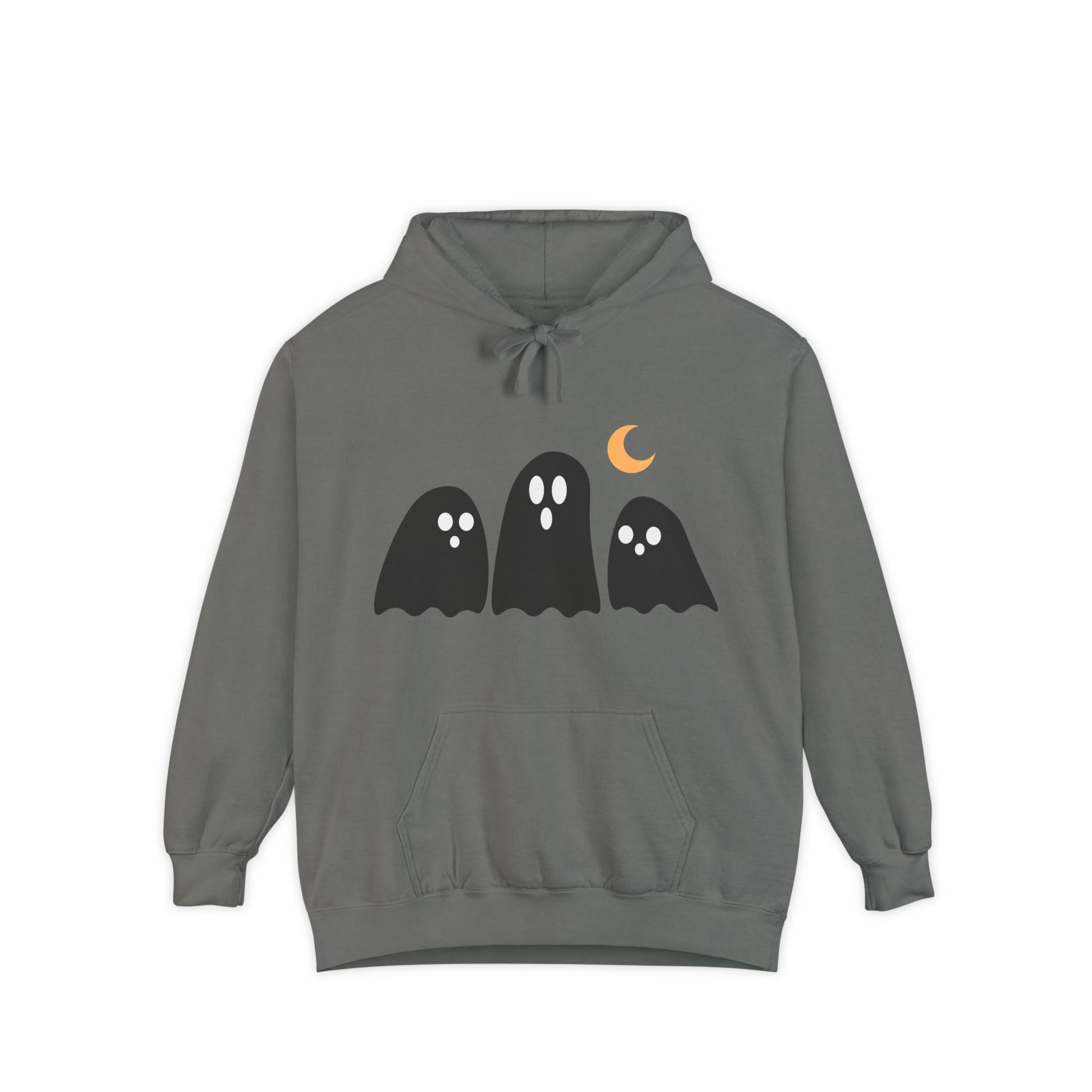 Cute Ghost Graphic Hoodie - Perfect for Halloween, Cozy Layer, Unisex Sweatshirt, Gift for Ghost Lovers, Fall Fashion, Comfort Colors - Stellar Threadz Studio