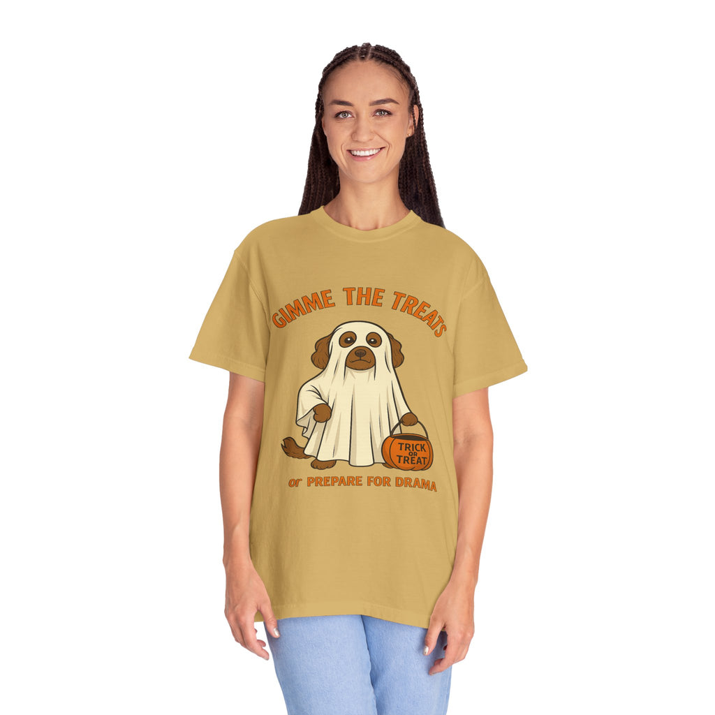Dog Halloween Treats Unisex T-shirt - Comfort Colors 1717 - Stellar Threadz Studio