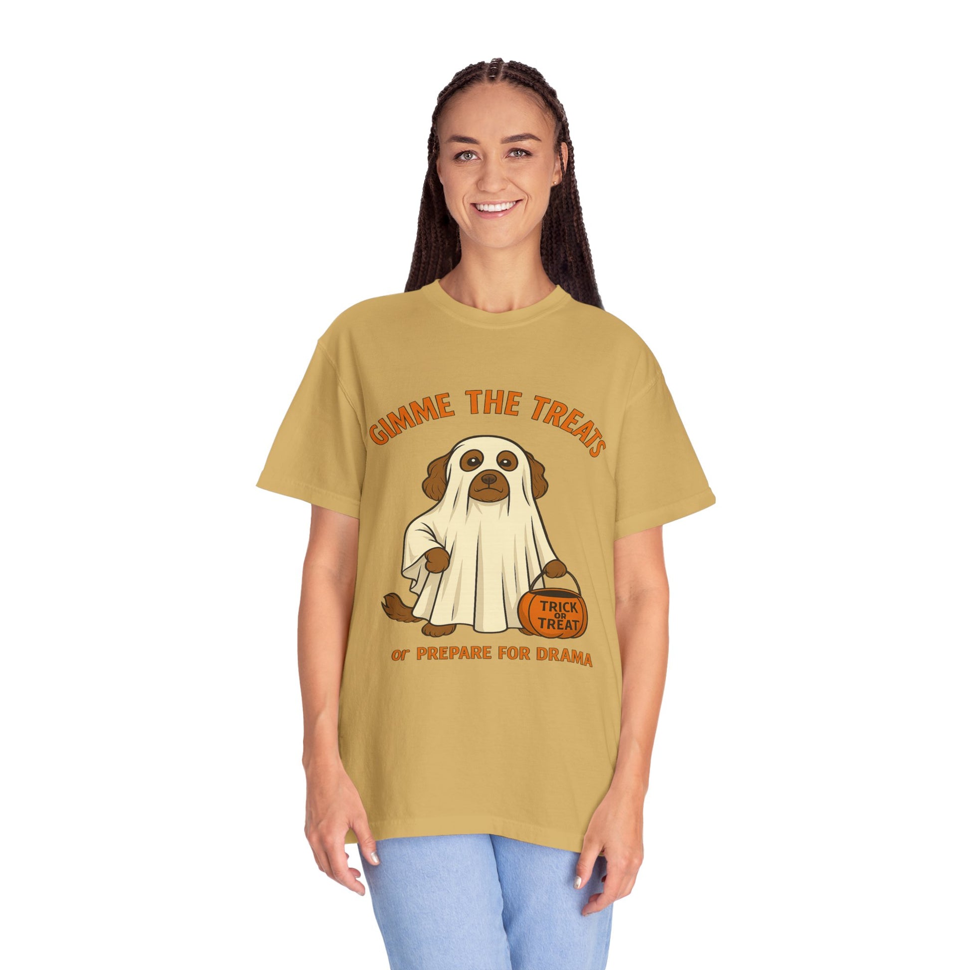 Dog Halloween Treats Unisex T-shirt - Comfort Colors 1717 - Stellar Threadz Studio