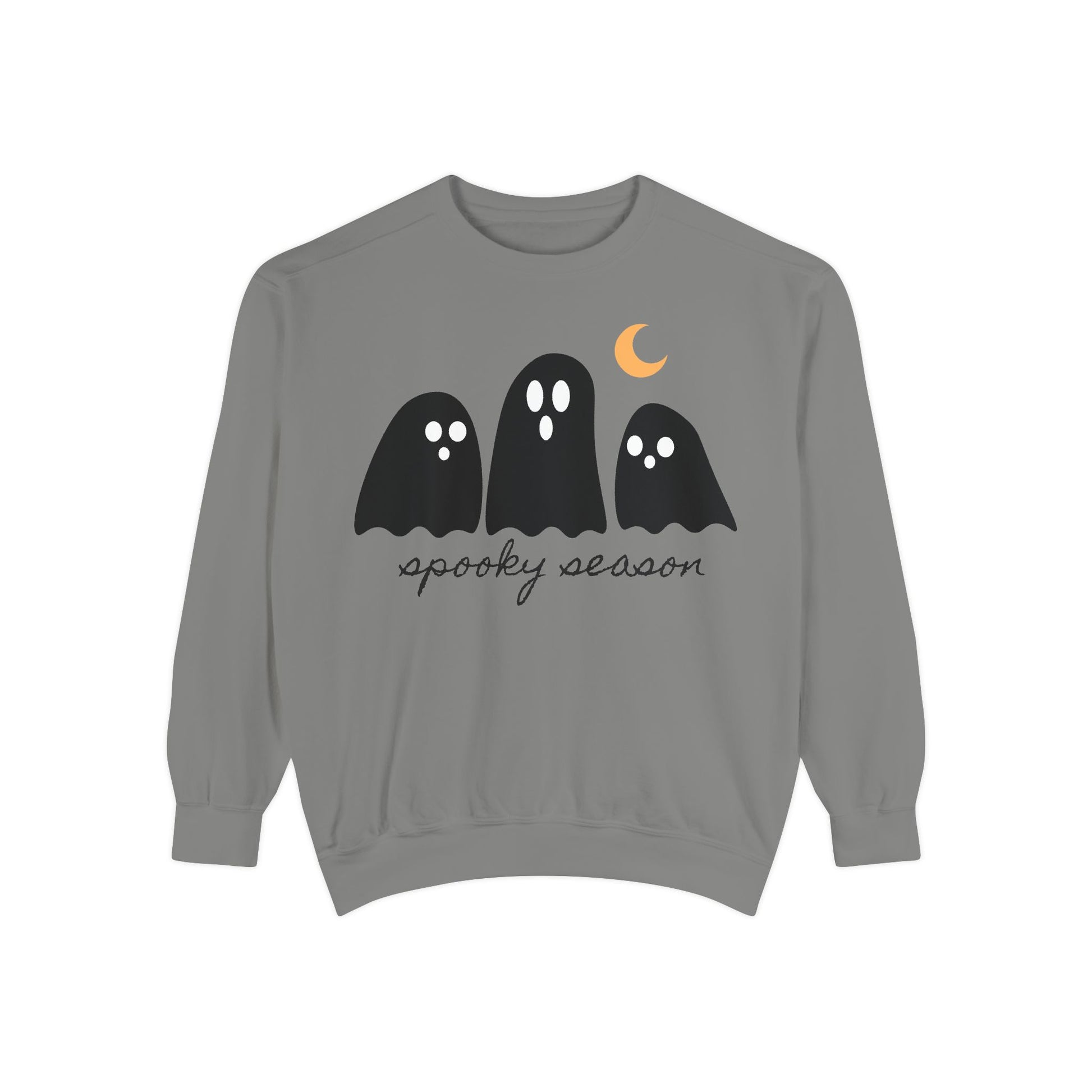 Spooky Season Sweatshirt - Comfort Colors Fall Apparel, Halloween Gift, Casual Layer, Unisex Decor, Ghost Theme, Comfort Colors - Stellar Threadz Studio