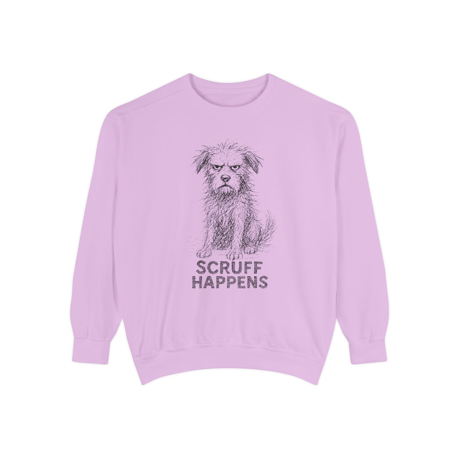 Unisex Dog Lover Sweatshirt, Cute Dog Sweatshirt, Scruff Happens Apparel, Pet Owner Gift, Cozy Casual Wear - Stellar Threadz Studio