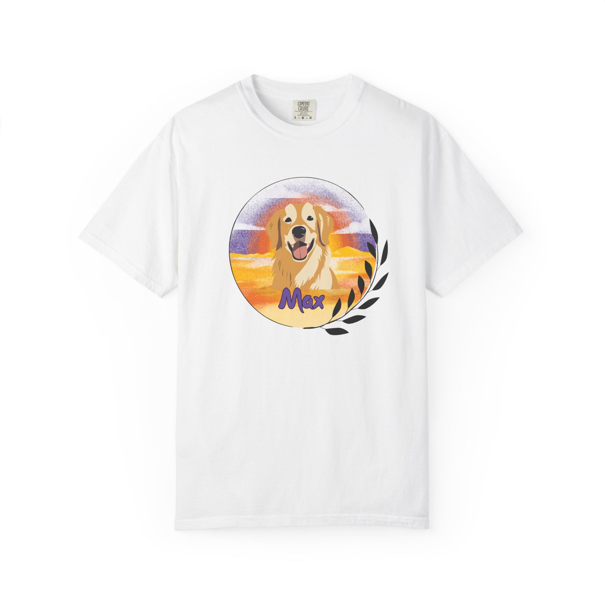 Custom Pet Portrait T-Shirt, Personalized Dog Tee, Garment Dyed Shirt, Gift for Dog Lovers, Cute Animal Apparel, Comfort Colors - Stellar Threadz Studio