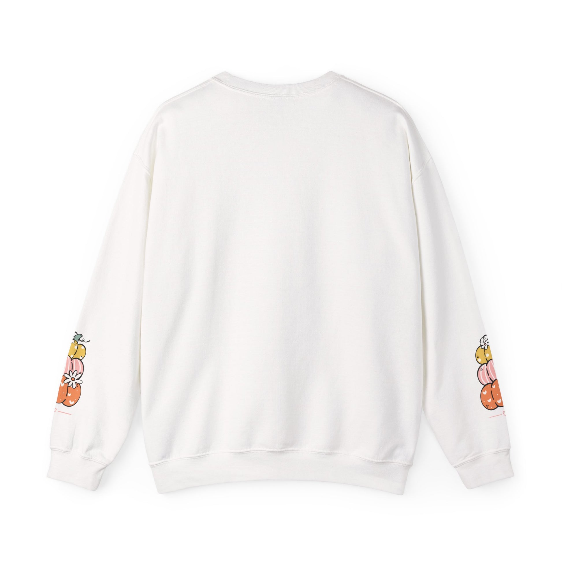 Pumpkin Patch Crewneck Sweatshirt with sleeve design too - Cozy Fall Apparel, Unisex Autumn Sweatshirt, Pumpkin Lovers Gift, Halloween/Thanksgiving Style, [...] - Stellar Threadz Studio