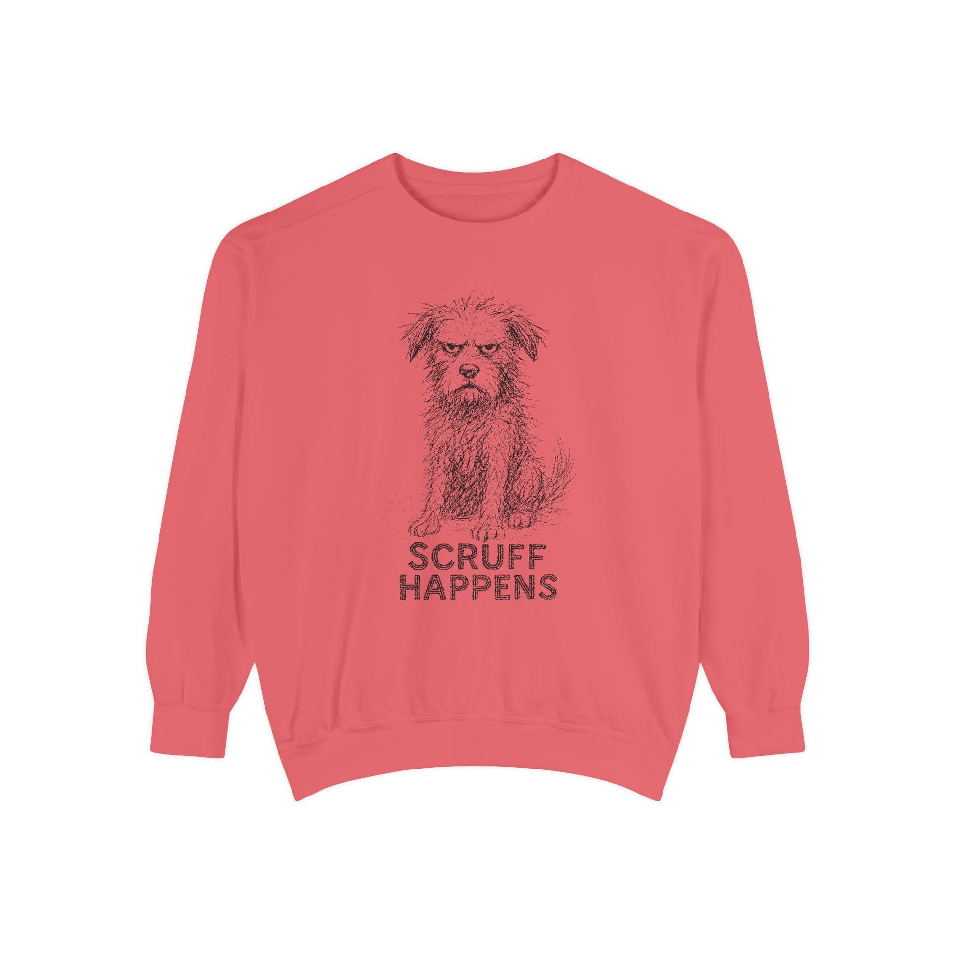 Unisex Dog Lover Sweatshirt, Cute Dog Sweatshirt, Scruff Happens Apparel, Pet Owner Gift, Cozy Casual Wear - Stellar Threadz Studio