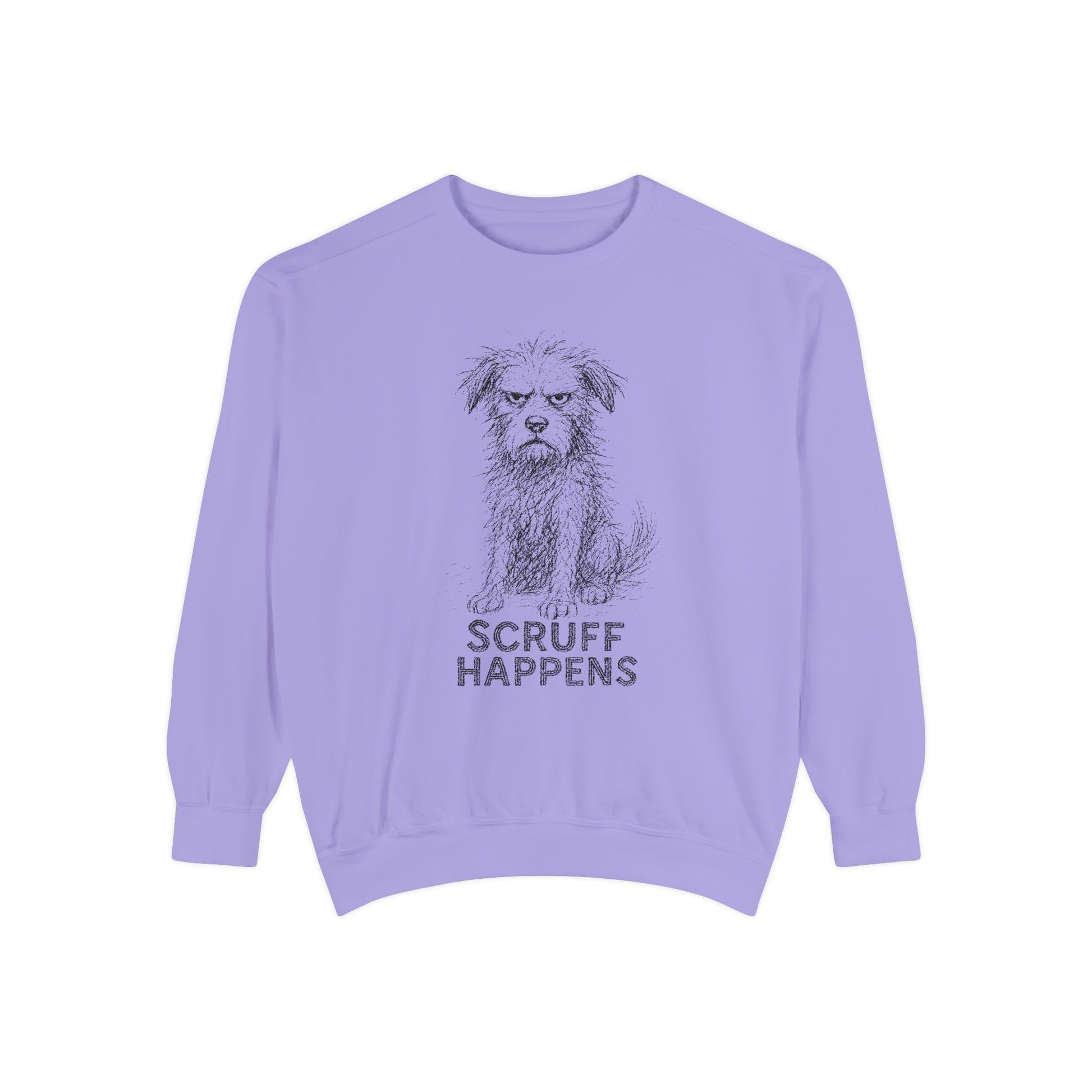 Unisex Dog Lover Sweatshirt, Cute Dog Sweatshirt, Scruff Happens Apparel, Pet Owner Gift, Cozy Casual Wear - Stellar Threadz Studio