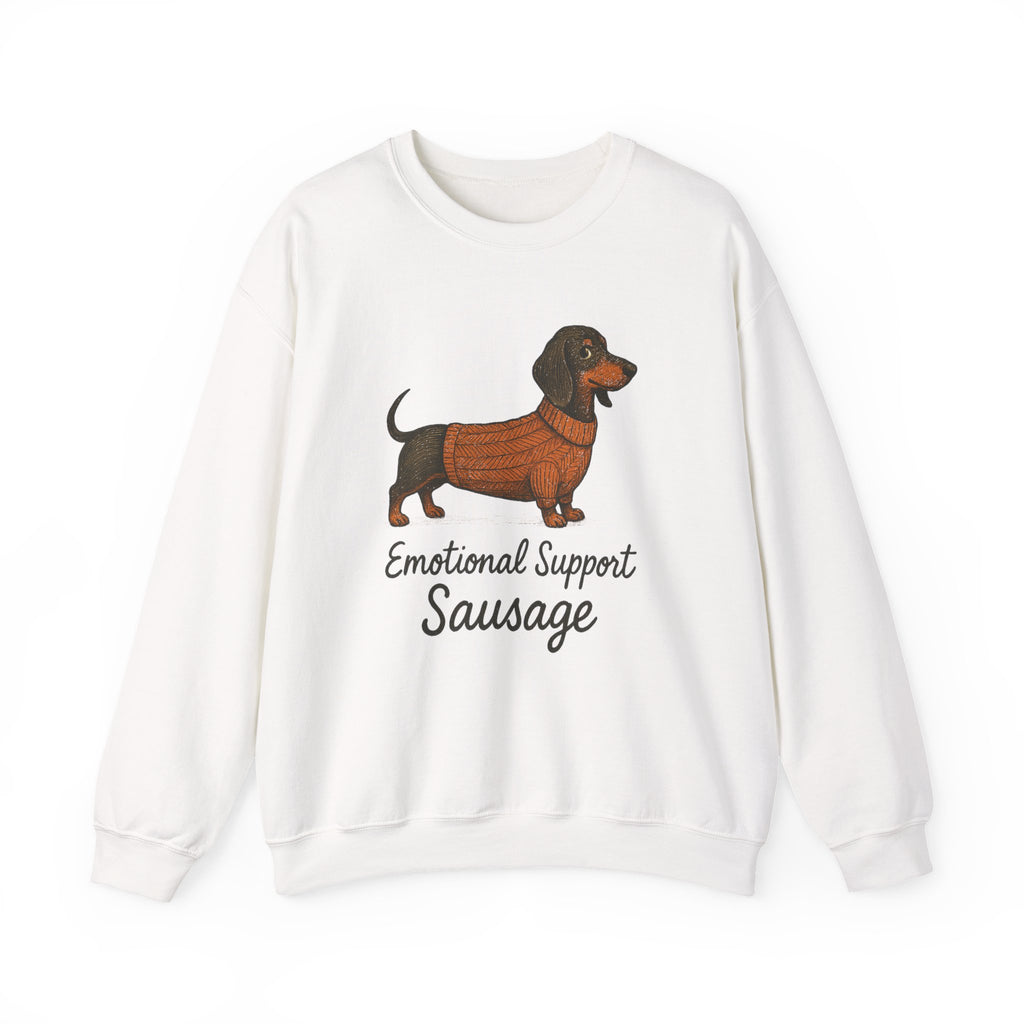 Dachshund Crewneck Sweatshirt - Emotional Support Sausage Design - Stellar Threadz Studio