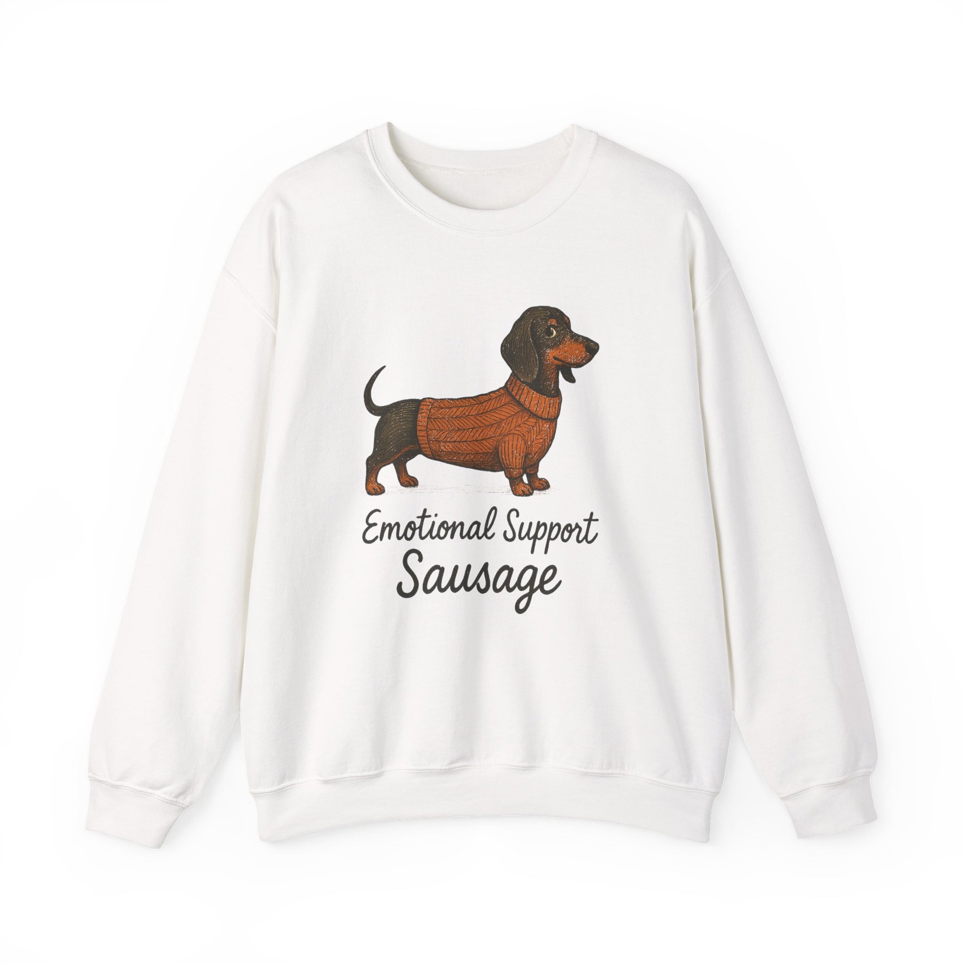 Dachshund Crewneck Sweatshirt - Emotional Support Sausage Design - Stellar Threadz Studio