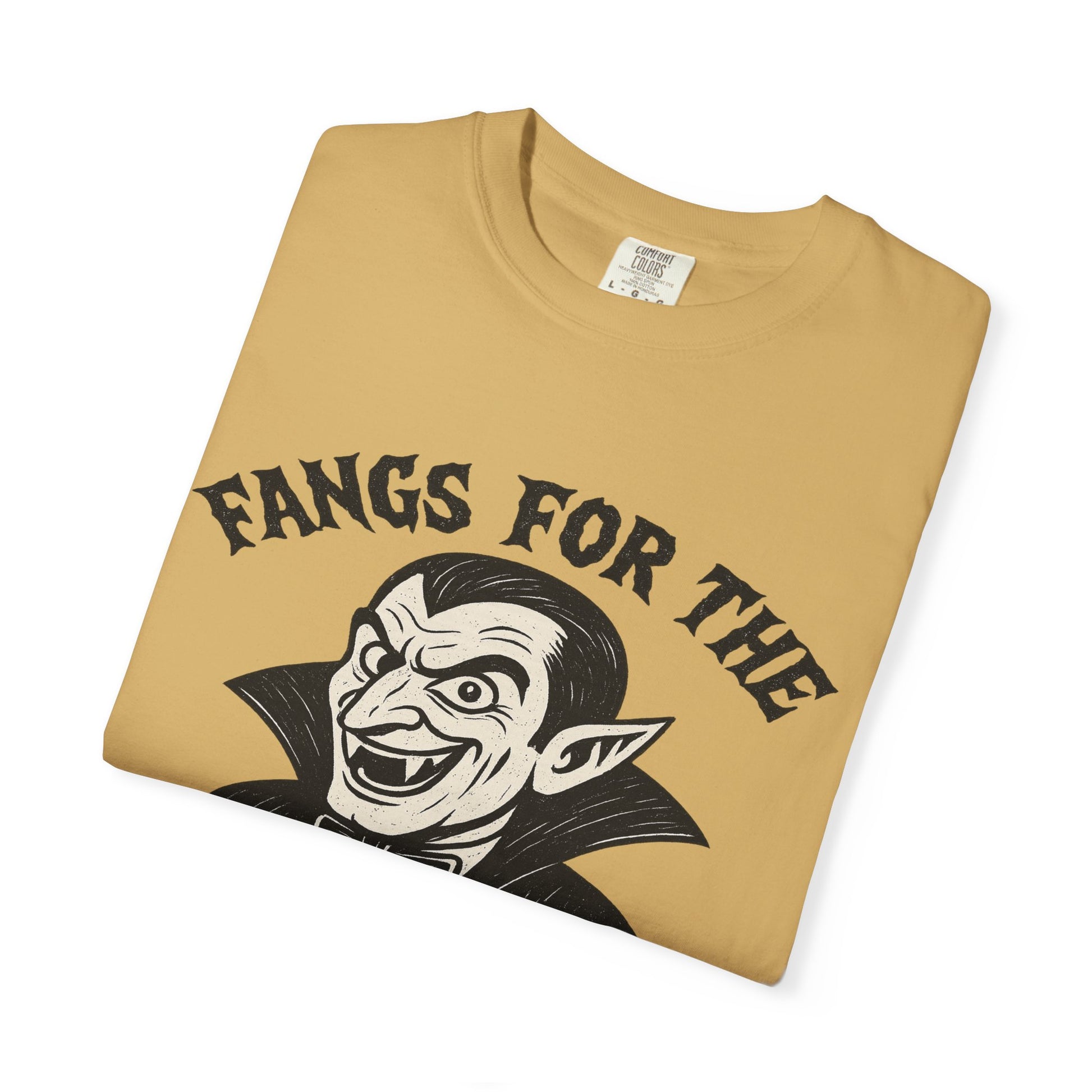 Fangs for the Memories - Frankenstein Halloween Comfort Colors Tee - Stellar Threadz Studio