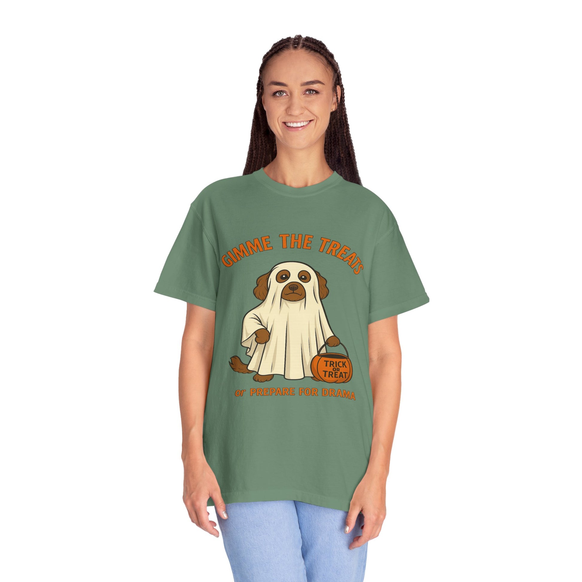 Dog Halloween Treats Unisex T-shirt - Comfort Colors 1717 - Stellar Threadz Studio