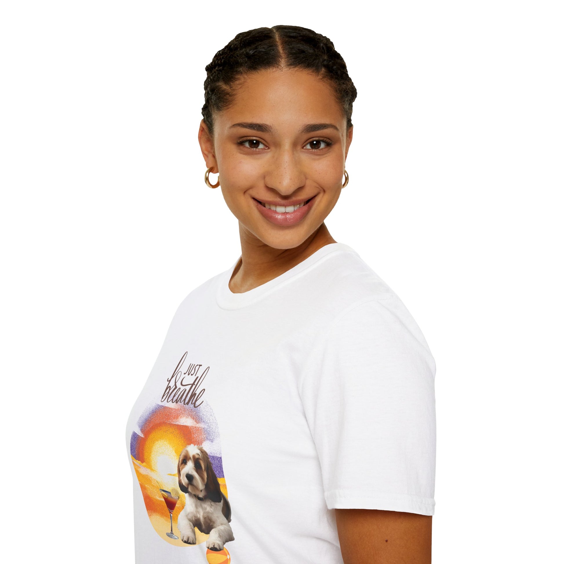 Sunset Vibes Dog T-Shirt - Stellar Threadz Studio