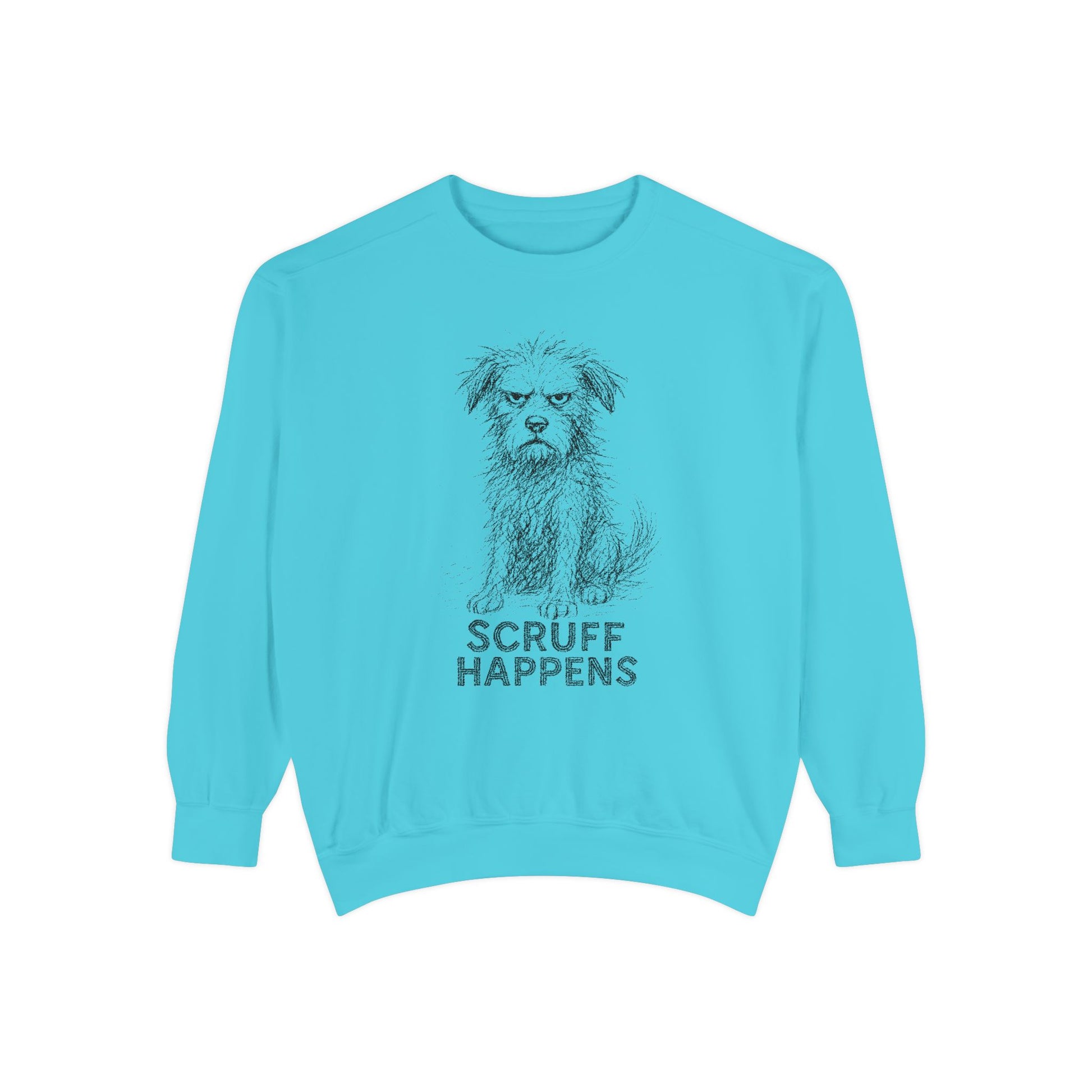 Unisex Dog Lover Sweatshirt, Cute Dog Sweatshirt, Scruff Happens Apparel, Pet Owner Gift, Cozy Casual Wear - Stellar Threadz Studio