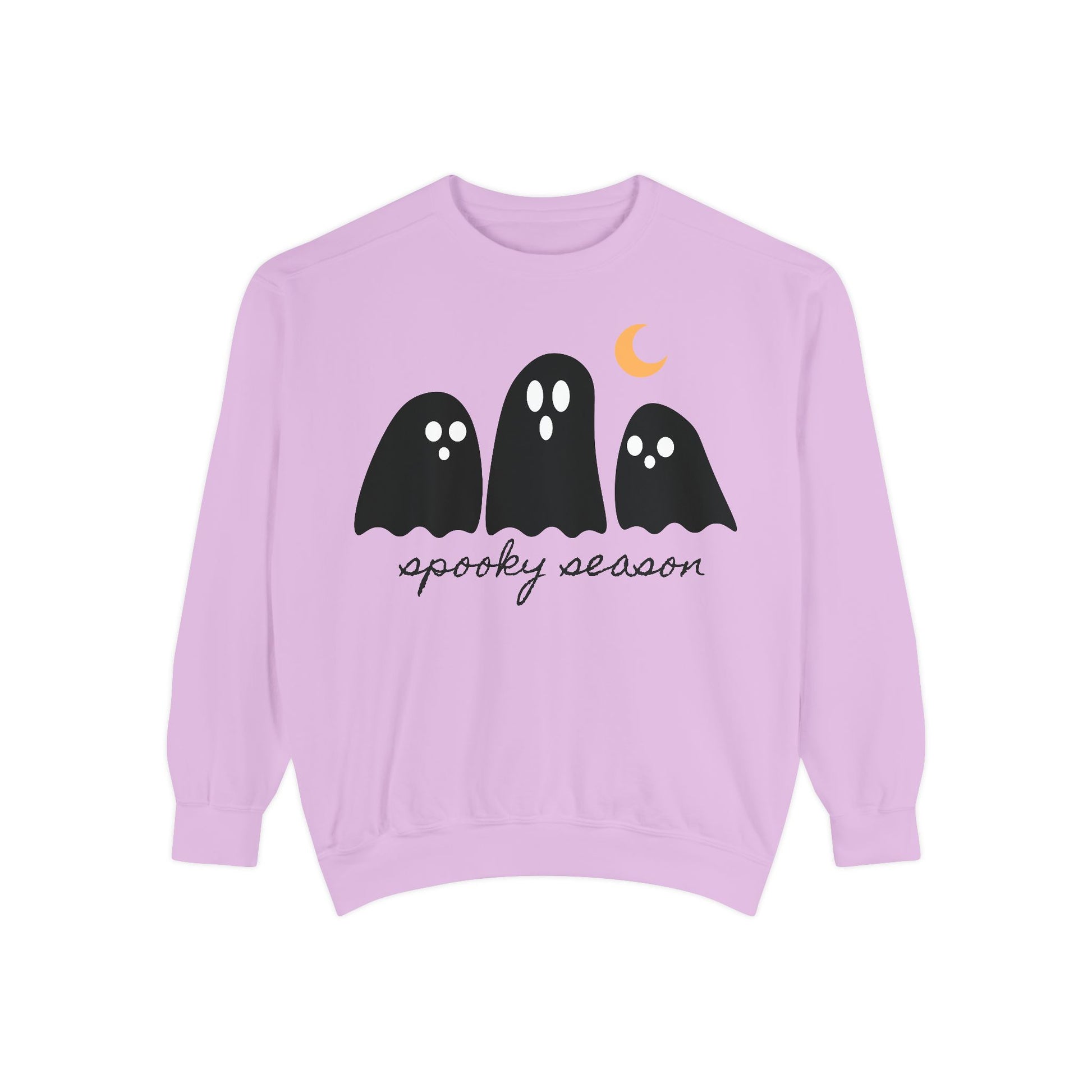 Spooky Season Sweatshirt - Comfort Colors Fall Apparel, Halloween Gift, Casual Layer, Unisex Decor, Ghost Theme, Comfort Colors - Stellar Threadz Studio