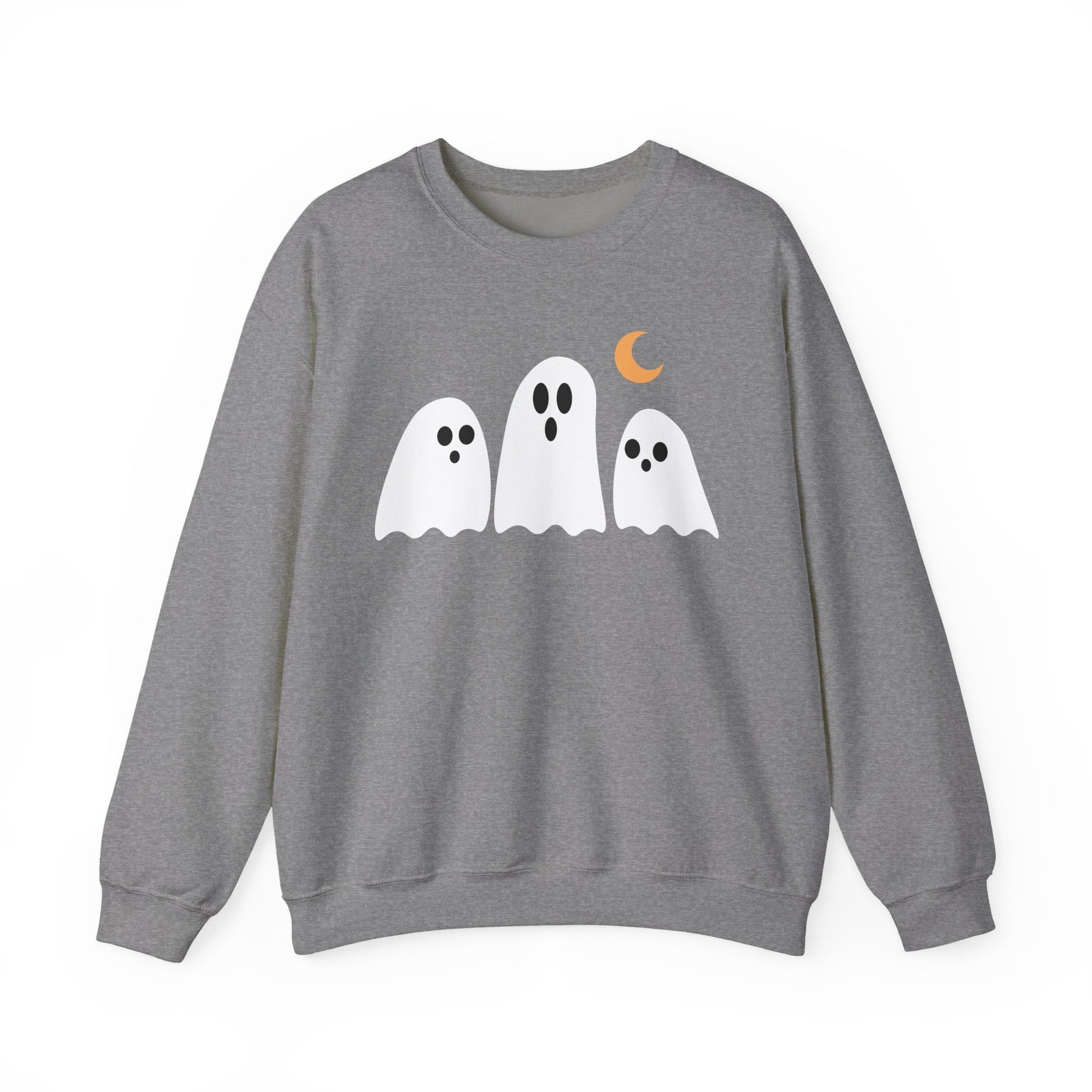 Spooky Ghosts Crewneck Sweatshirt, Cute Halloween Unisex Pullover - Stellar Threadz Studio