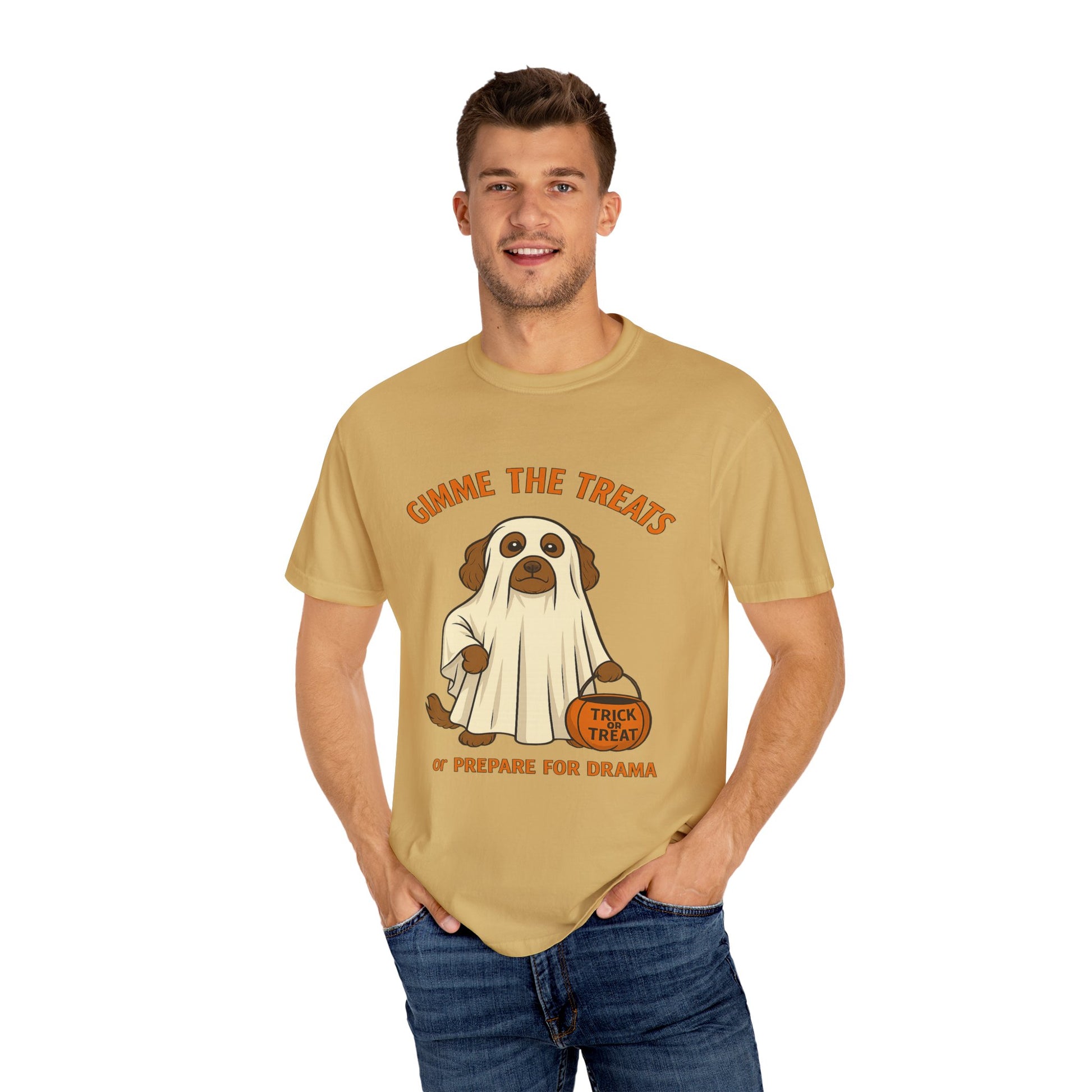 Dog Halloween Treats Unisex T-shirt - Comfort Colors 1717 - Stellar Threadz Studio
