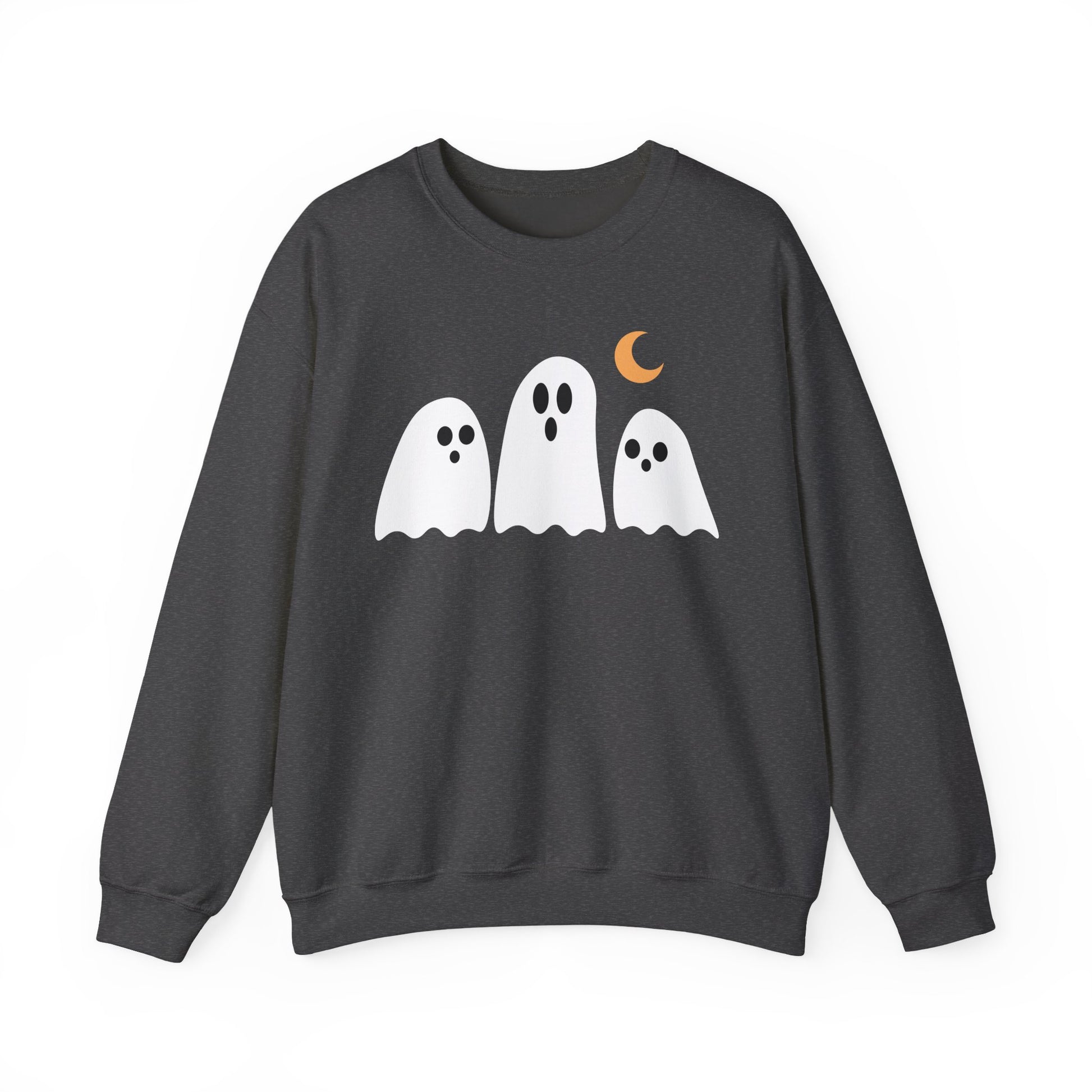 Spooky Ghosts Crewneck Sweatshirt, Cute Halloween Unisex Pullover - Stellar Threadz Studio
