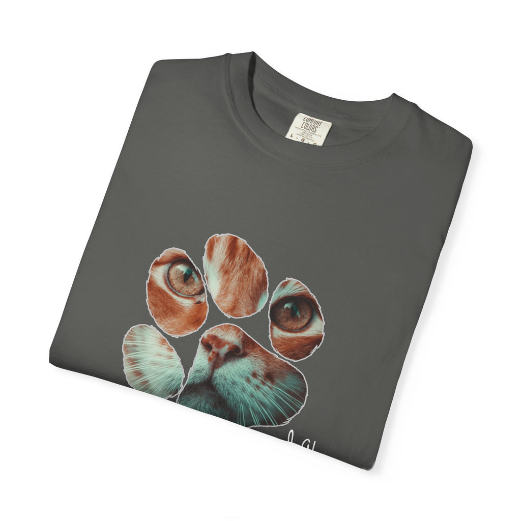 Simba Cat Themed Unisex T-shirt, Garment-Dyed, Pet Lover Gift, Cat Mom Tee, Birthday Shirt, Animal Lover Apparel - Stellar Threadz Studio
