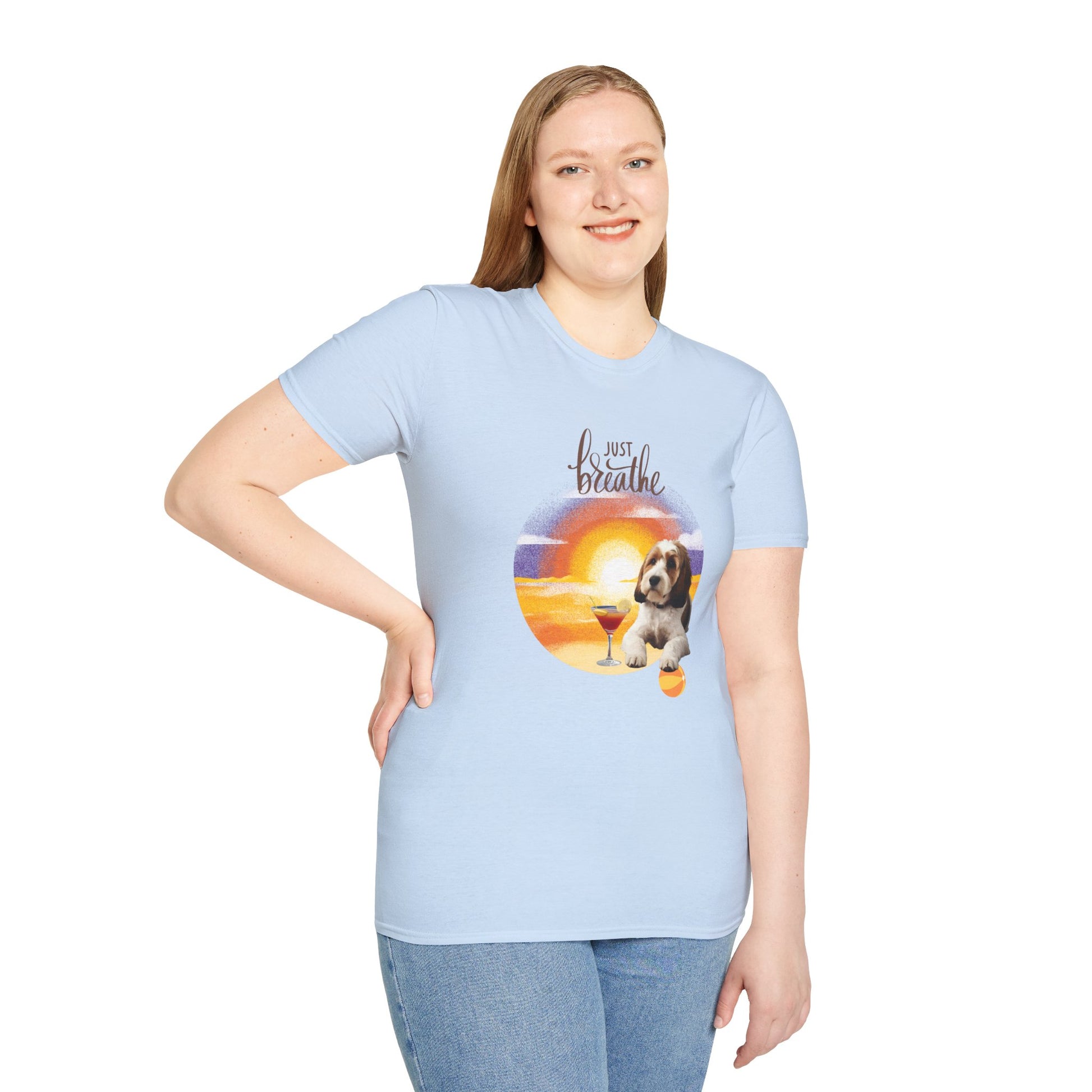 Sunset Vibes Dog T-Shirt - Stellar Threadz Studio