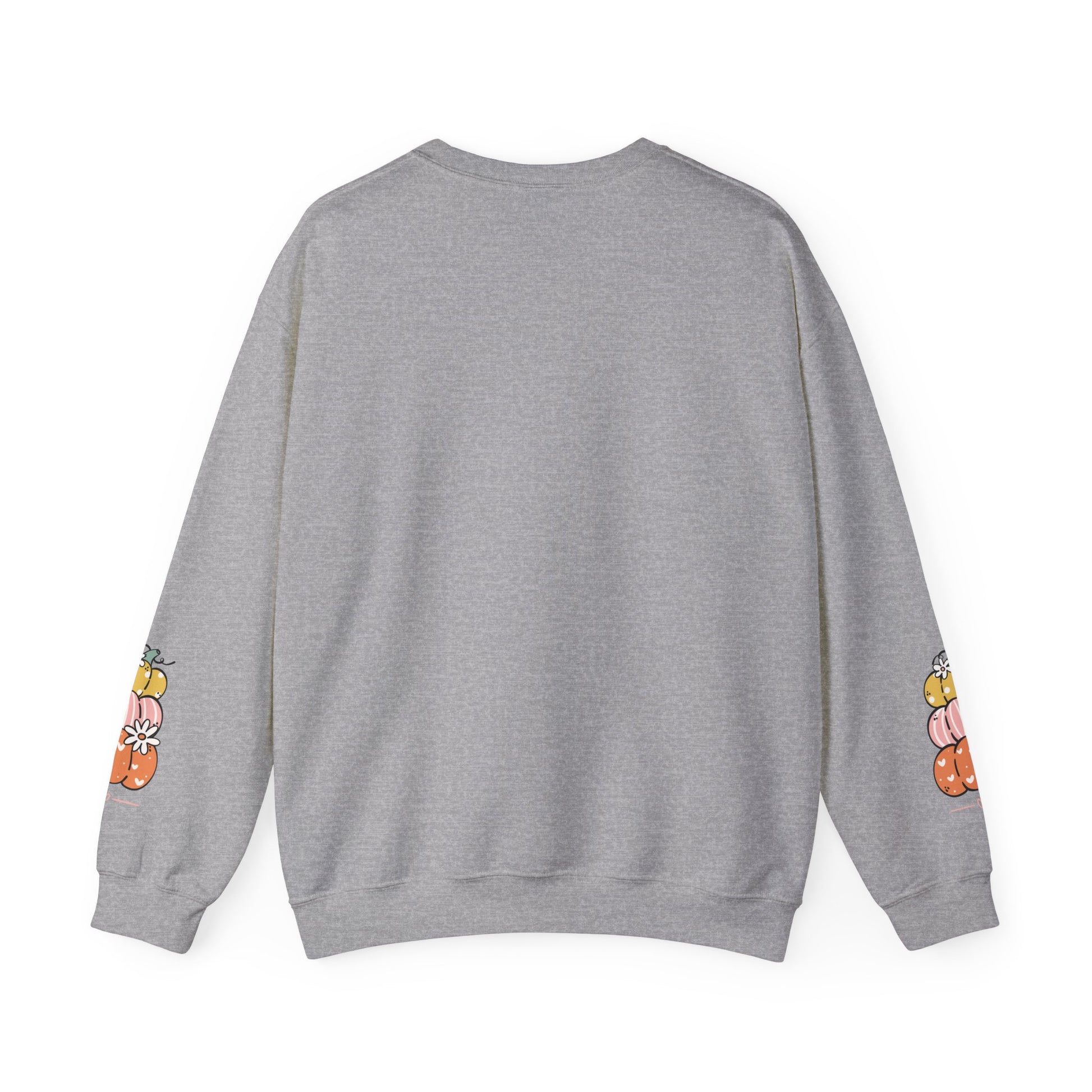 Pumpkin Patch Crewneck Sweatshirt with sleeve design too - Cozy Fall Apparel, Unisex Autumn Sweatshirt, Pumpkin Lovers Gift, Halloween/Thanksgiving Style, [...] - Stellar Threadz Studio