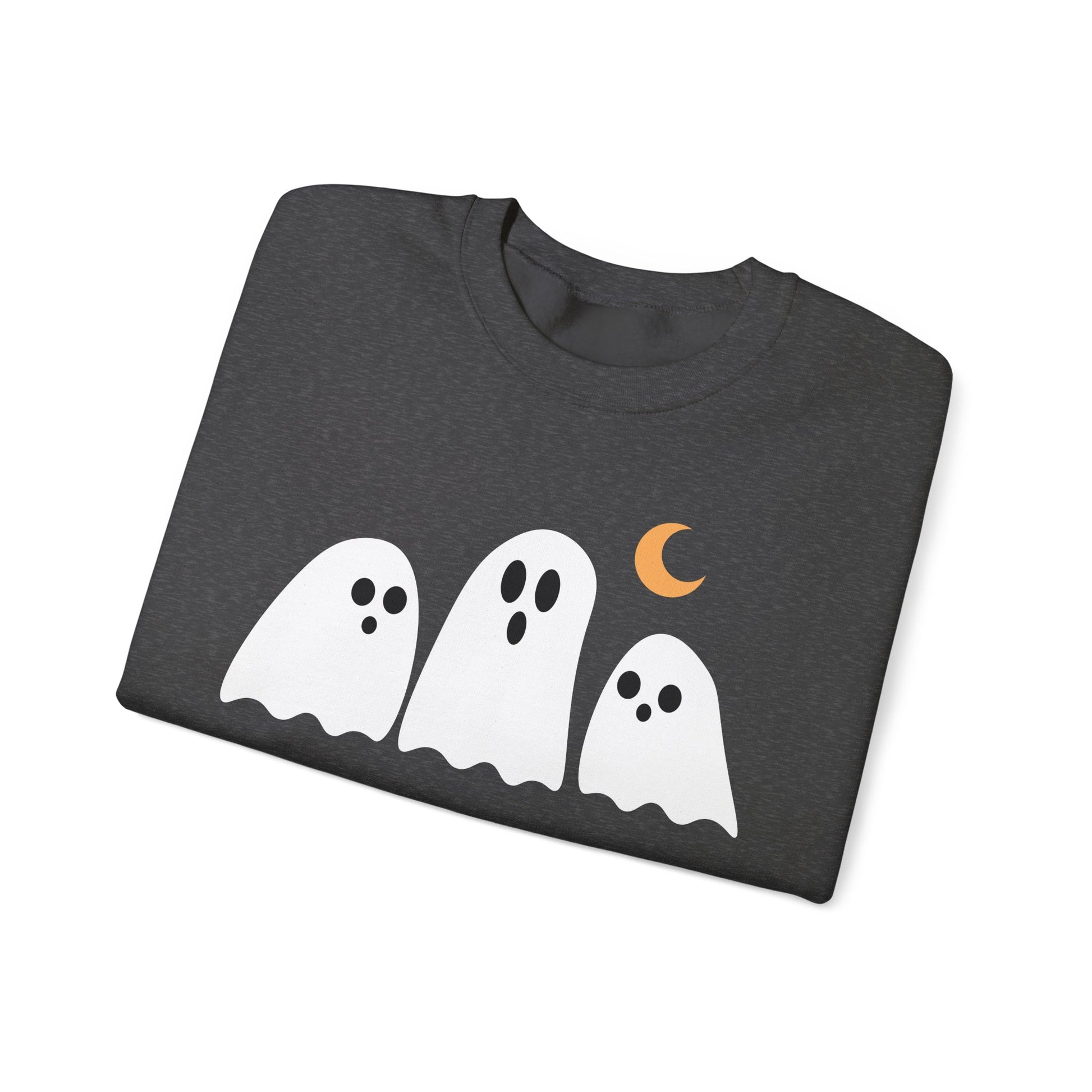 Spooky Ghosts Crewneck Sweatshirt, Cute Halloween Unisex Pullover - Stellar Threadz Studio