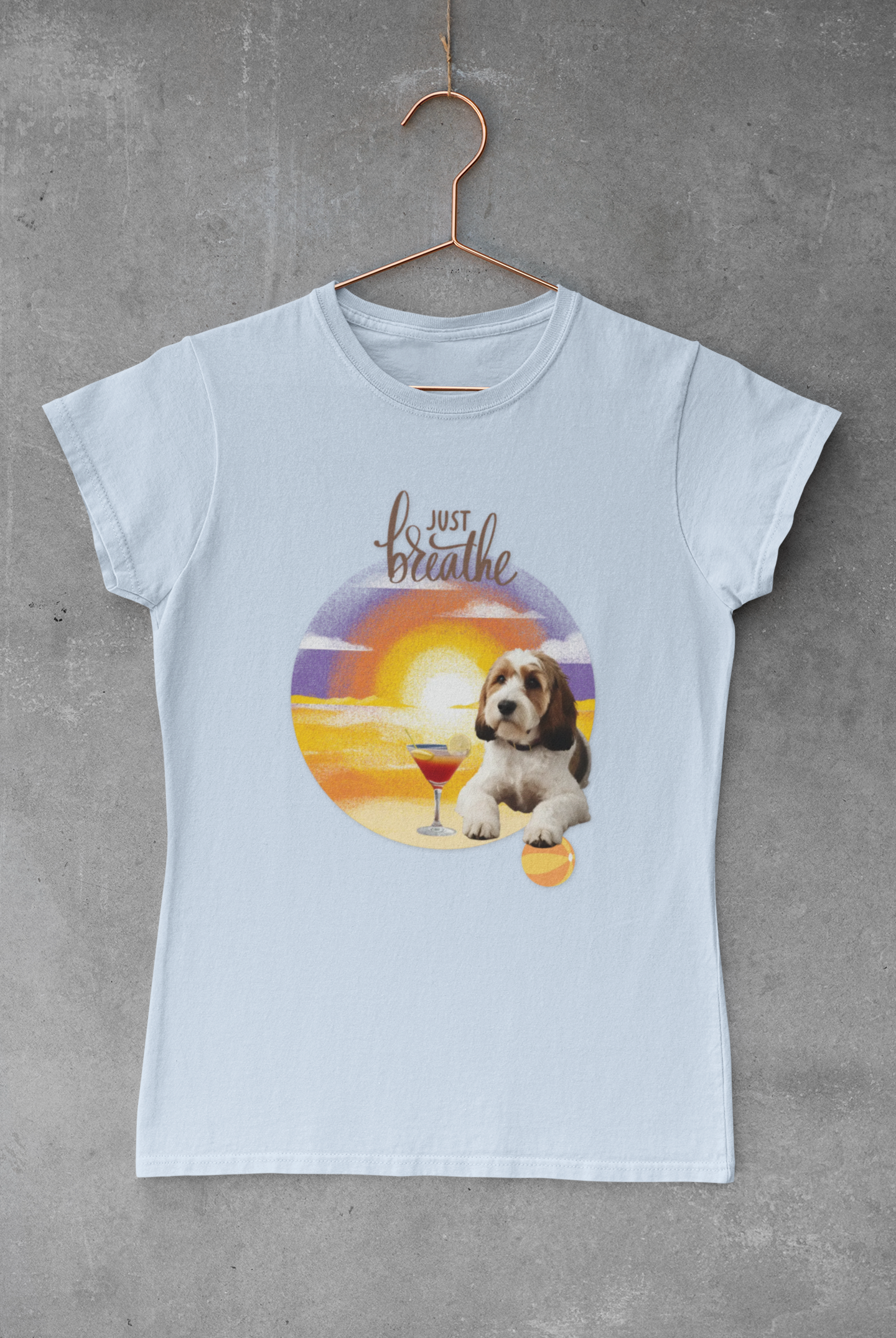 Sunset Vibes Dog T-Shirt - Stellar Threadz Studio