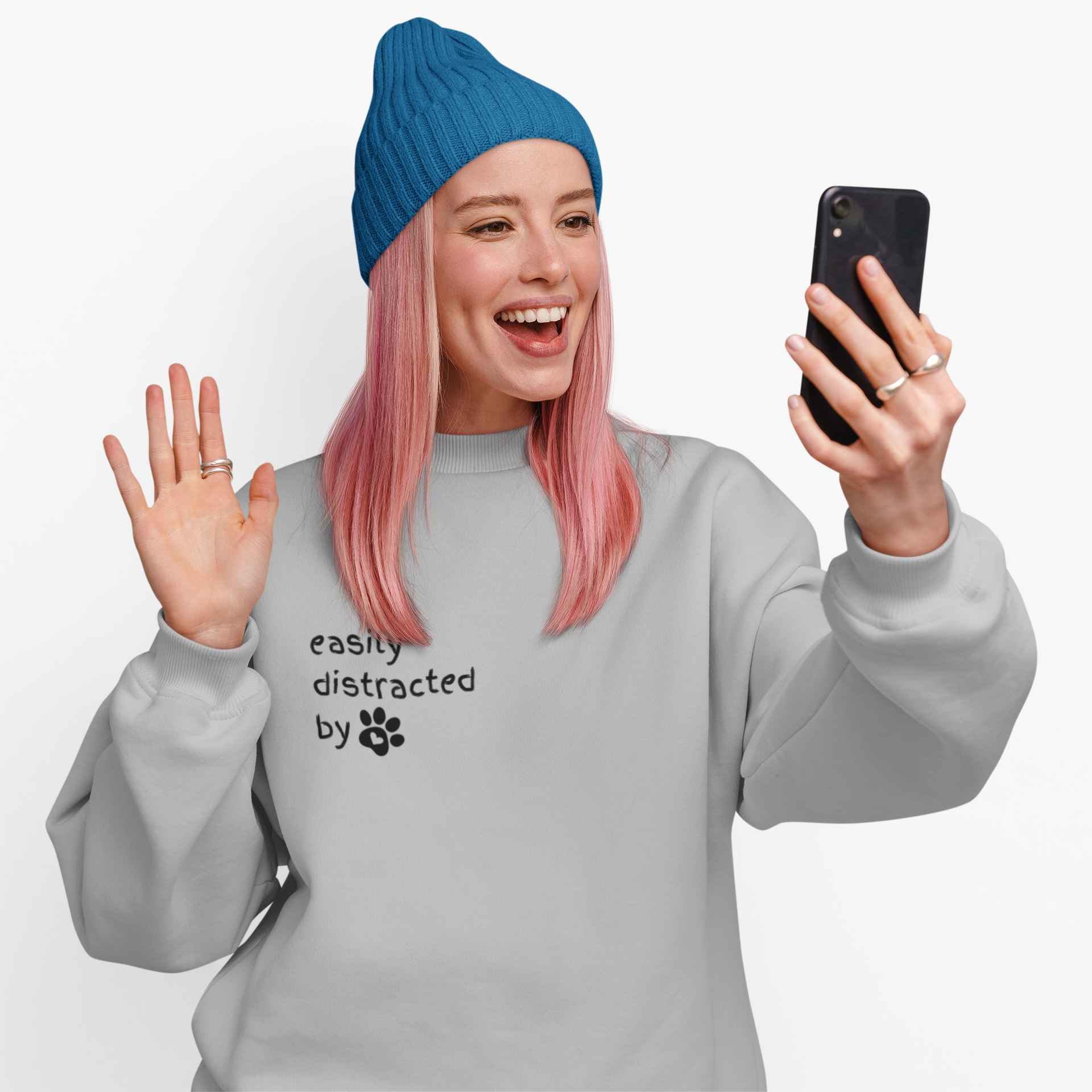 Cozy Comfort Unisex Crew-neck 'Lane Seven Sweatshirt' - Pet Parent Phrase - Stellar Threadz Studio
