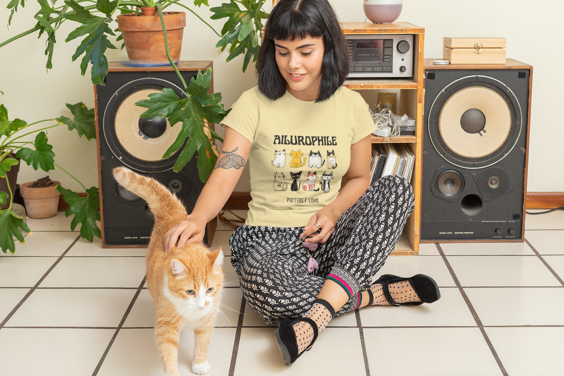 Ailurophile Comfort Colors Sweatshirt - Cozy Cat Sweatshirt, Cat Lover Gift, Unisex. - Stellar Threadz Studio