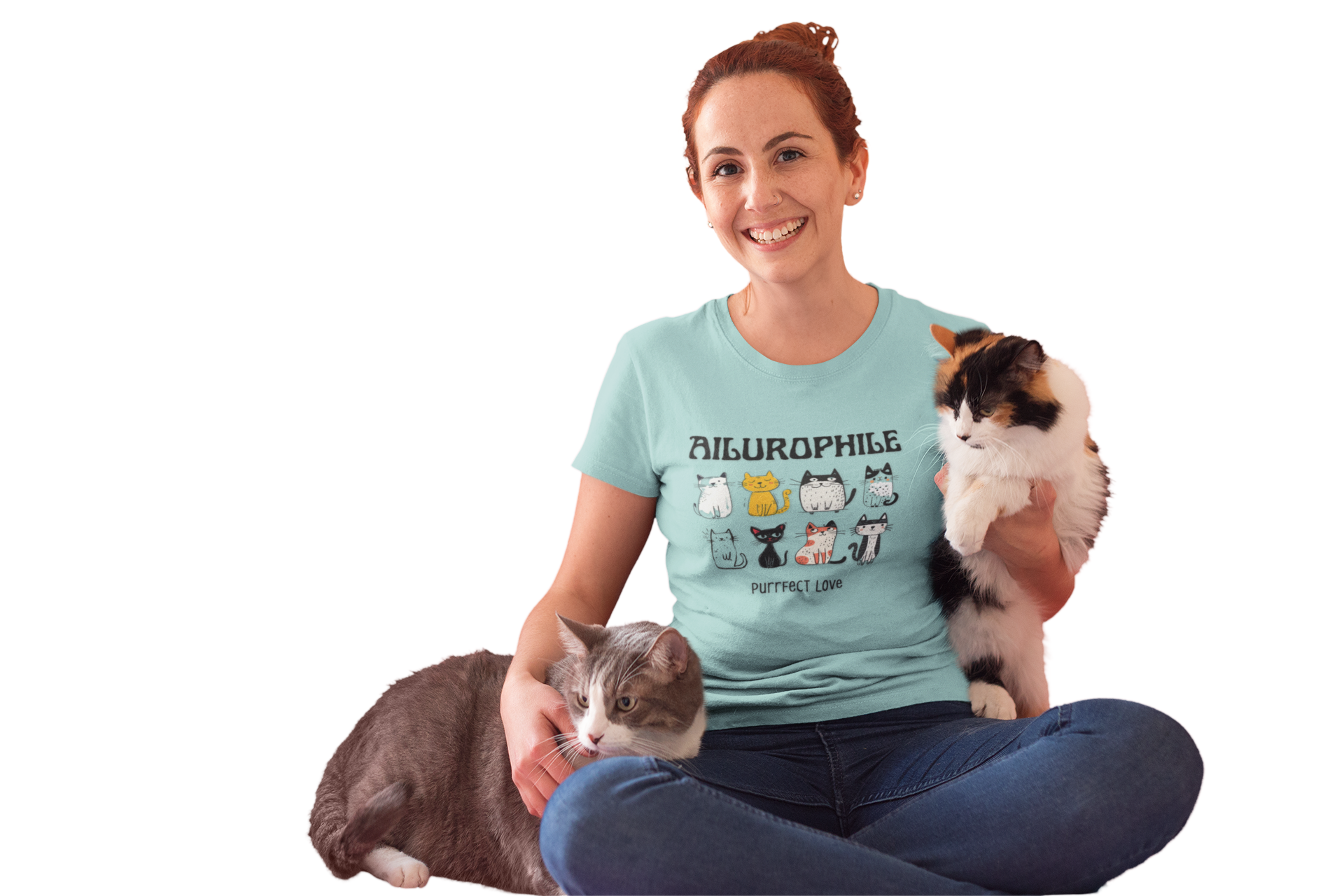 Ailurophile Comfort Colors Sweatshirt - Cozy Cat Sweatshirt, Cat Lover Gift, Unisex. - Stellar Threadz Studio