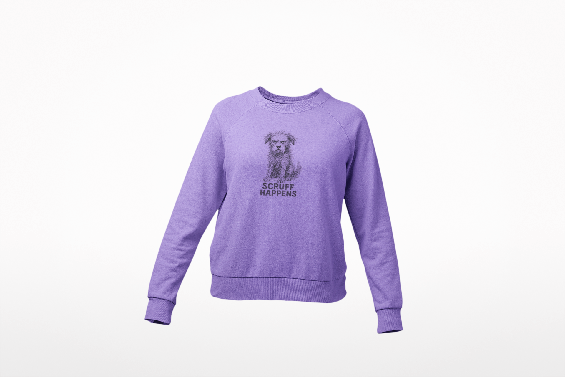 Unisex Dog Lover Sweatshirt, Cute Dog Sweatshirt, Scruff Happens Apparel, Pet Owner Gift, Cozy Casual Wear - Stellar Threadz Studio