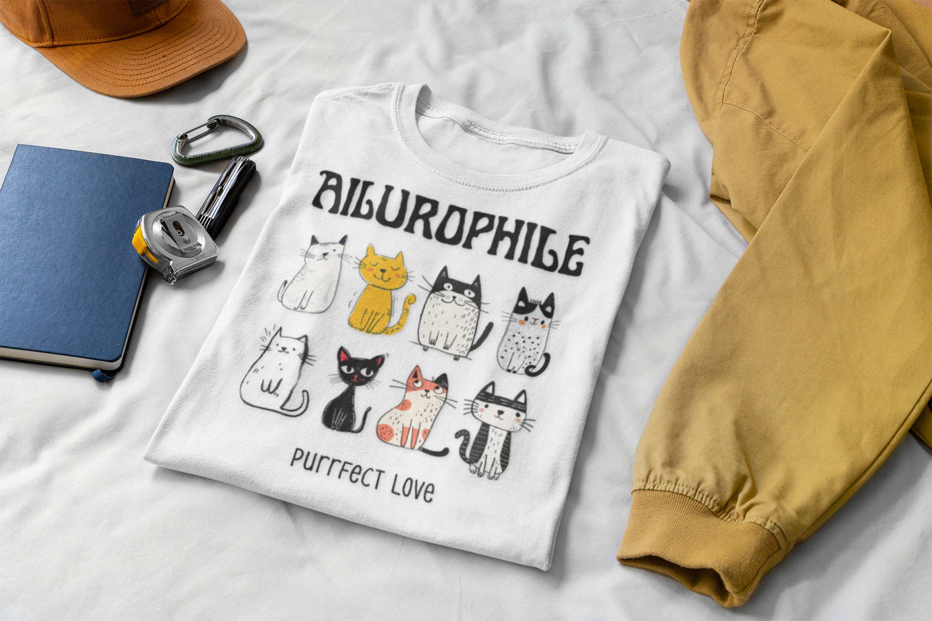 Ailurophile Tee – Premium Comfort Colors for Cat Lovers & Everyday Kindness - Stellar Threadz Studio