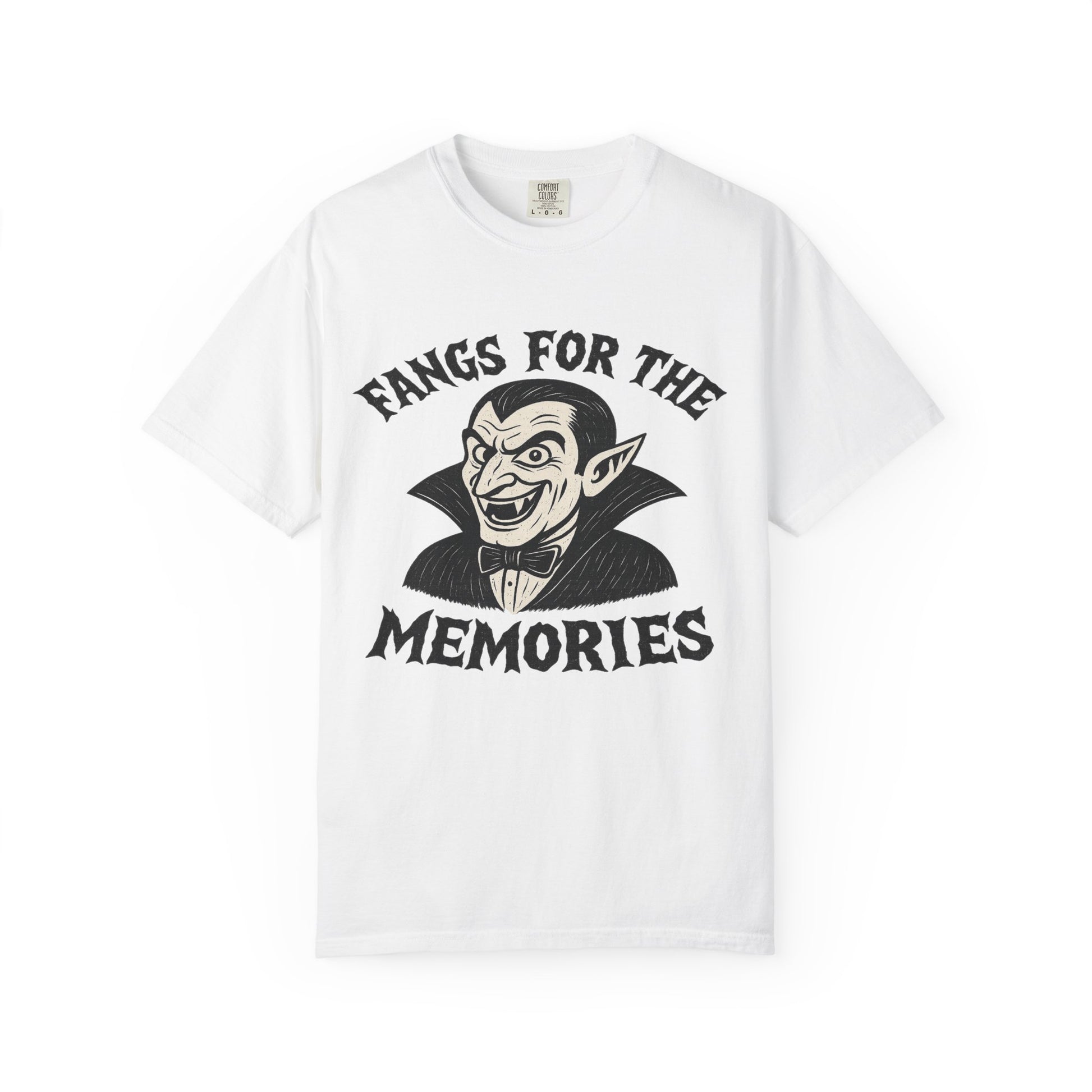 Fangs for the Memories - Frankenstein Halloween Comfort Colors Tee - Stellar Threadz Studio