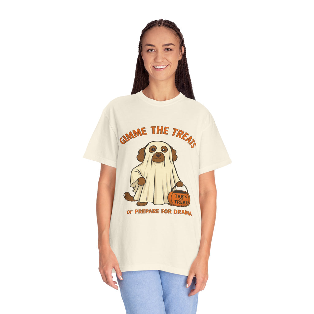 Dog Halloween Treats Unisex T-shirt - Comfort Colors 1717 - Stellar Threadz Studio