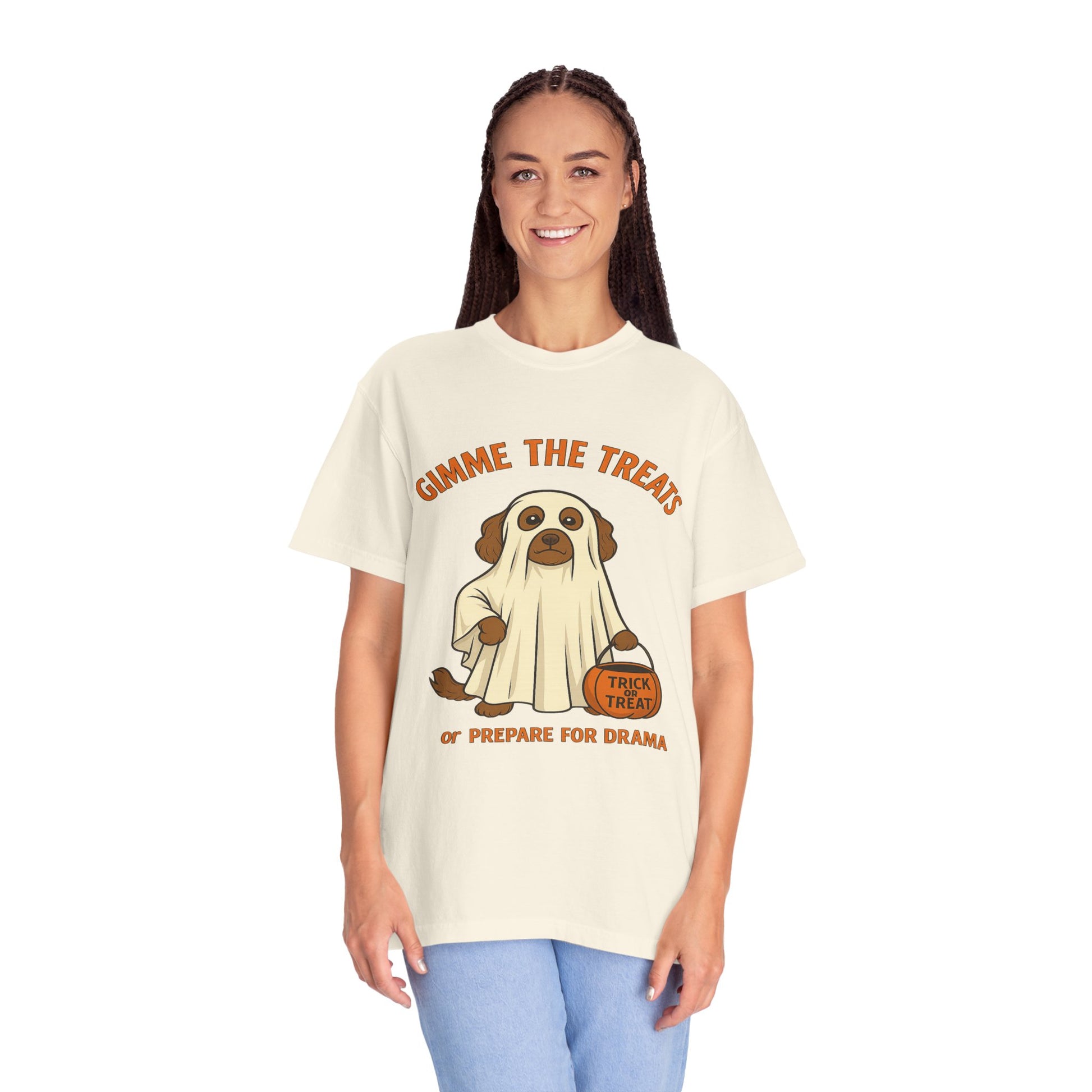 Dog Halloween Treats Unisex T-shirt - Comfort Colors 1717 - Stellar Threadz Studio
