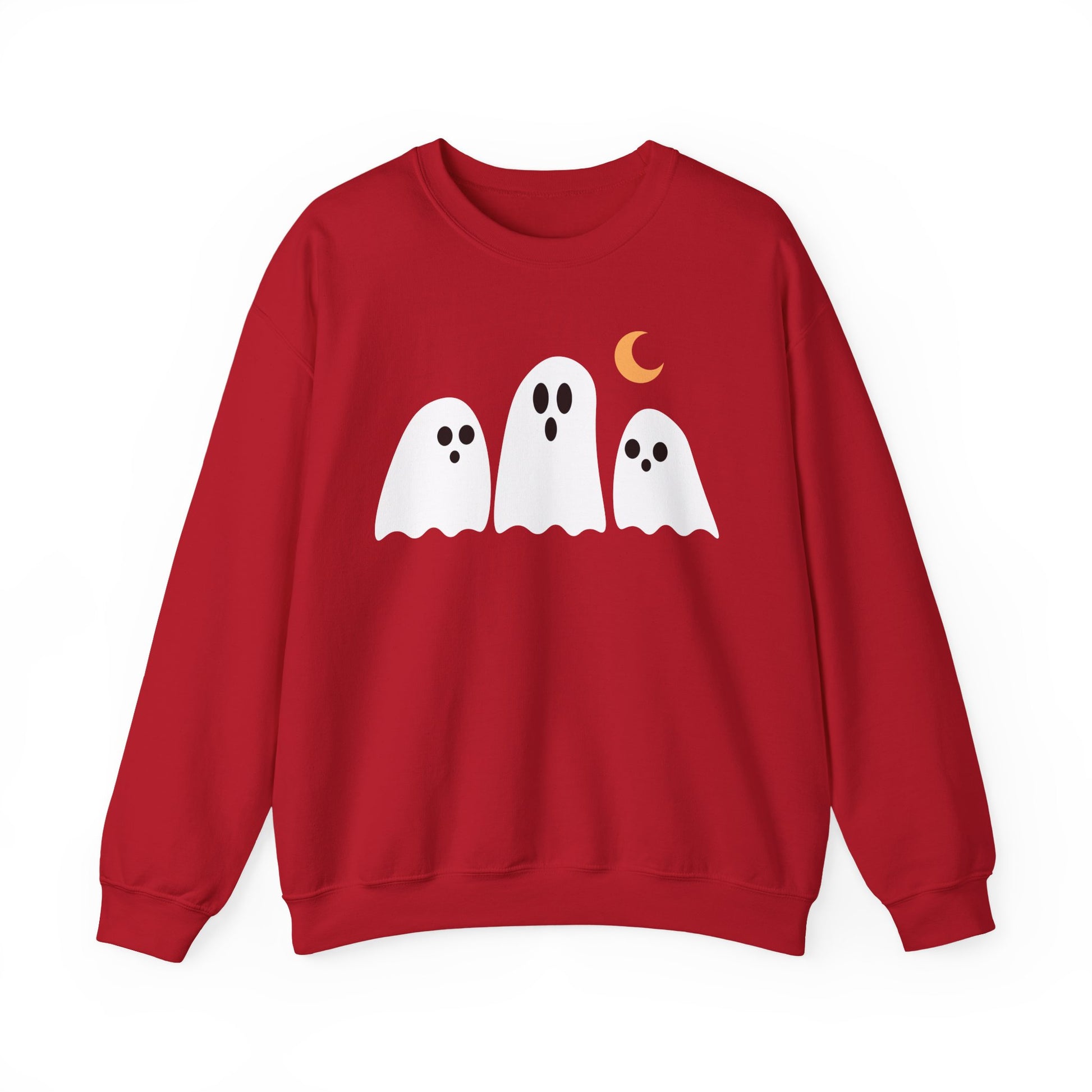 Spooky Ghosts Crewneck Sweatshirt, Cute Halloween Unisex Pullover - Stellar Threadz Studio