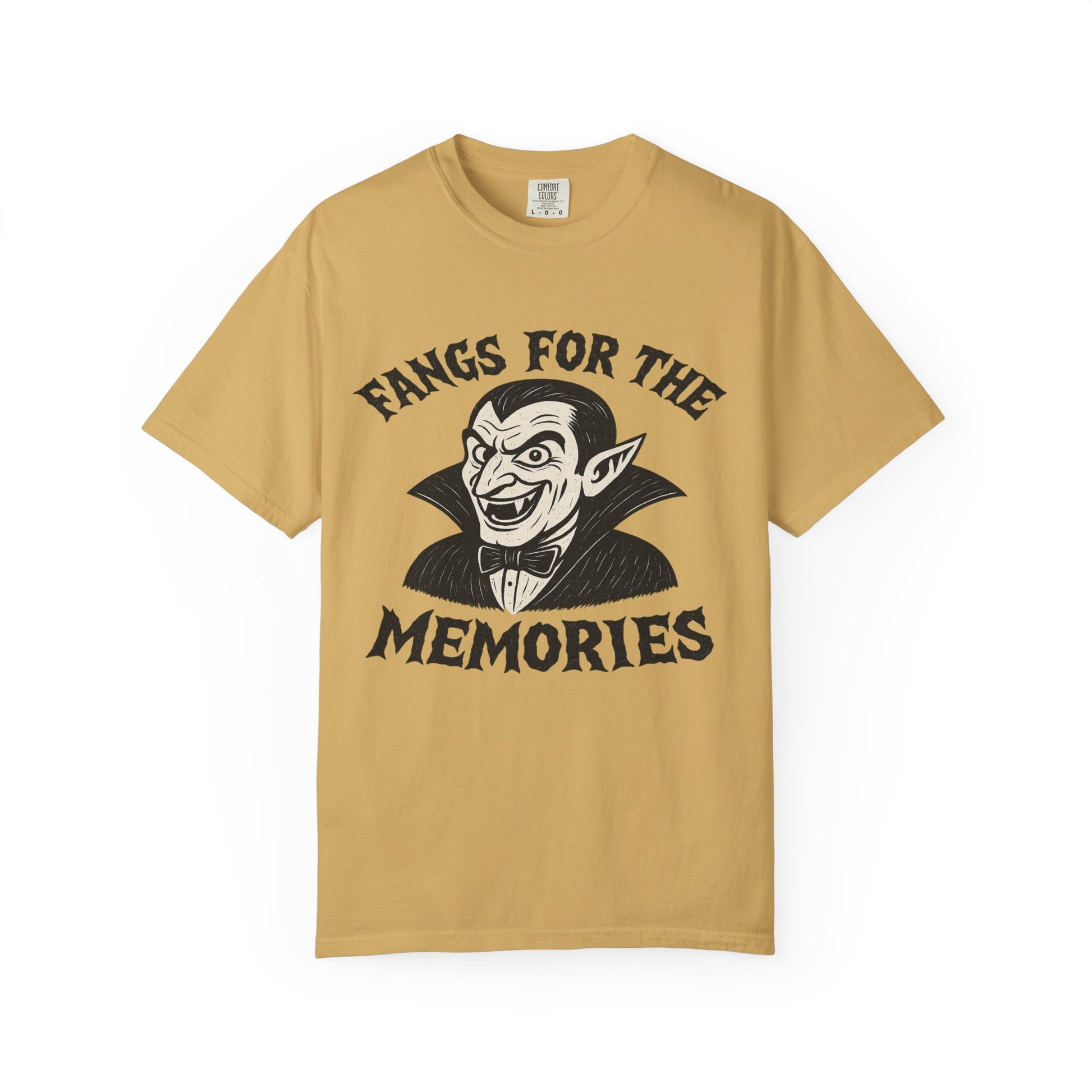 Fangs for the Memories - Frankenstein Halloween Comfort Colors Tee - Stellar Threadz Studio