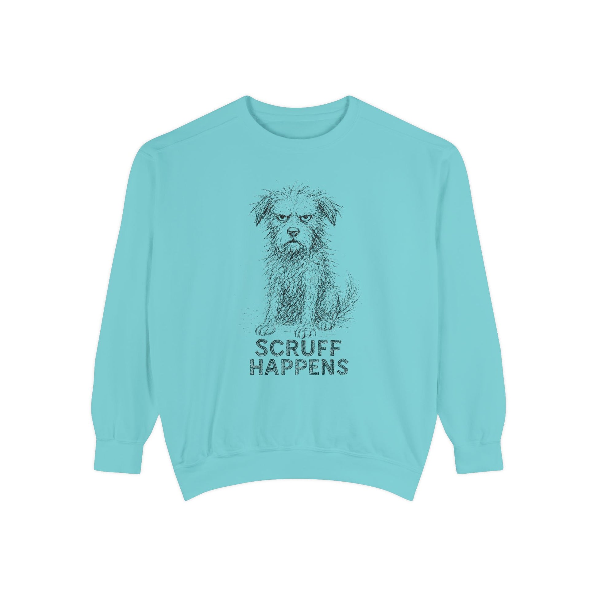 Unisex Dog Lover Sweatshirt, Cute Dog Sweatshirt, Scruff Happens Apparel, Pet Owner Gift, Cozy Casual Wear - Stellar Threadz Studio