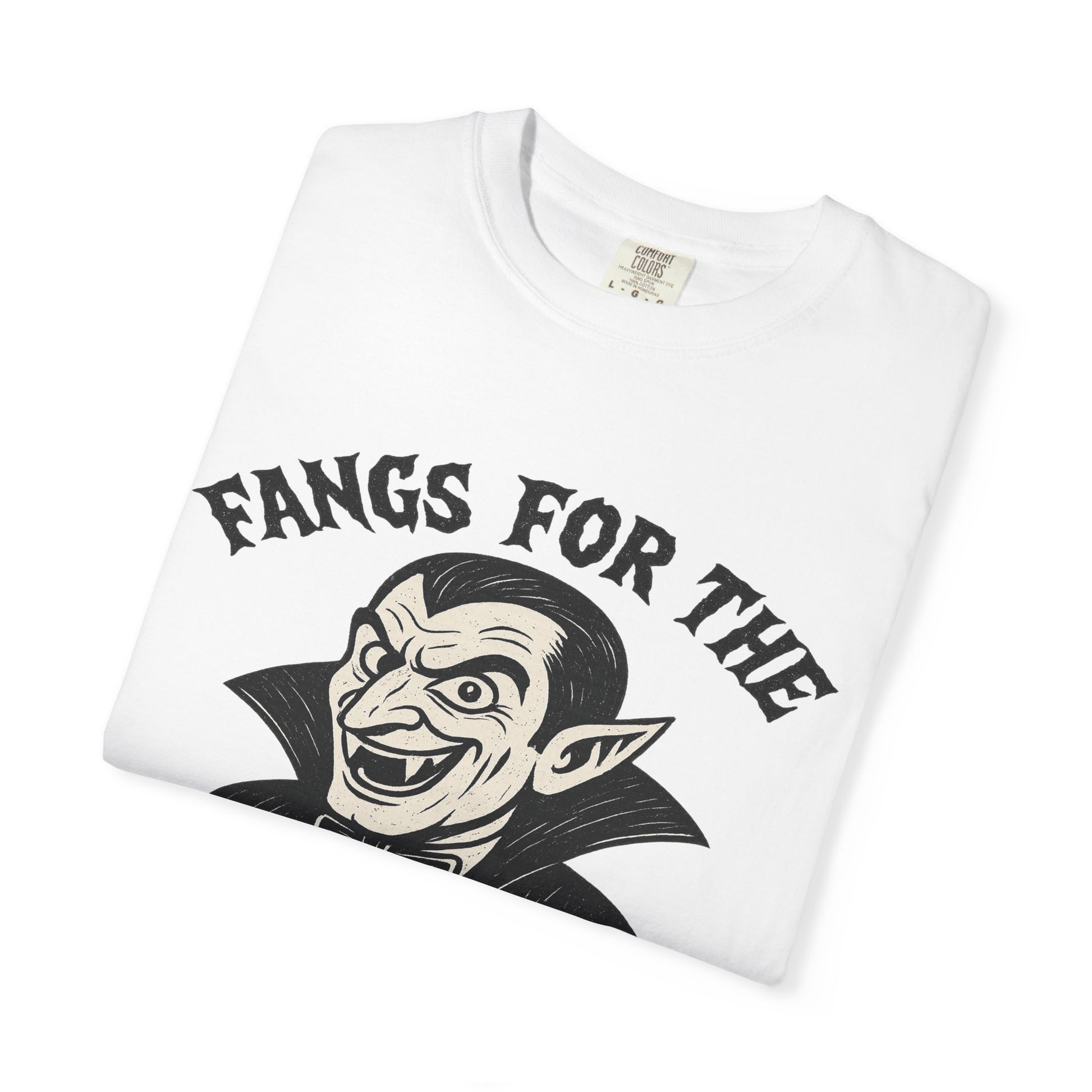 Fangs for the Memories - Frankenstein Halloween Comfort Colors Tee - Stellar Threadz Studio