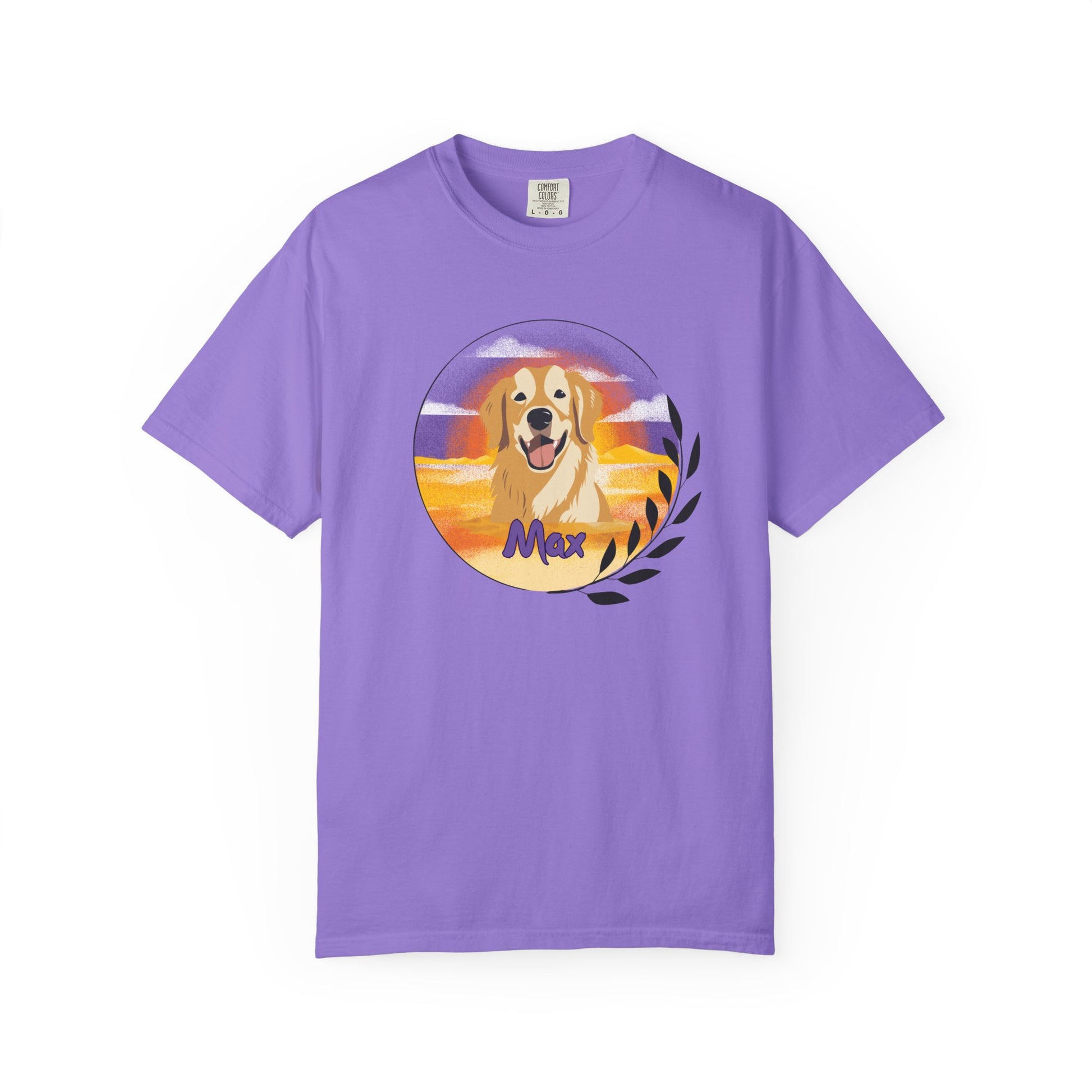 Custom Pet Portrait T-Shirt, Personalized Dog Tee, Garment Dyed Shirt, Gift for Dog Lovers, Cute Animal Apparel, Comfort Colors - Stellar Threadz Studio