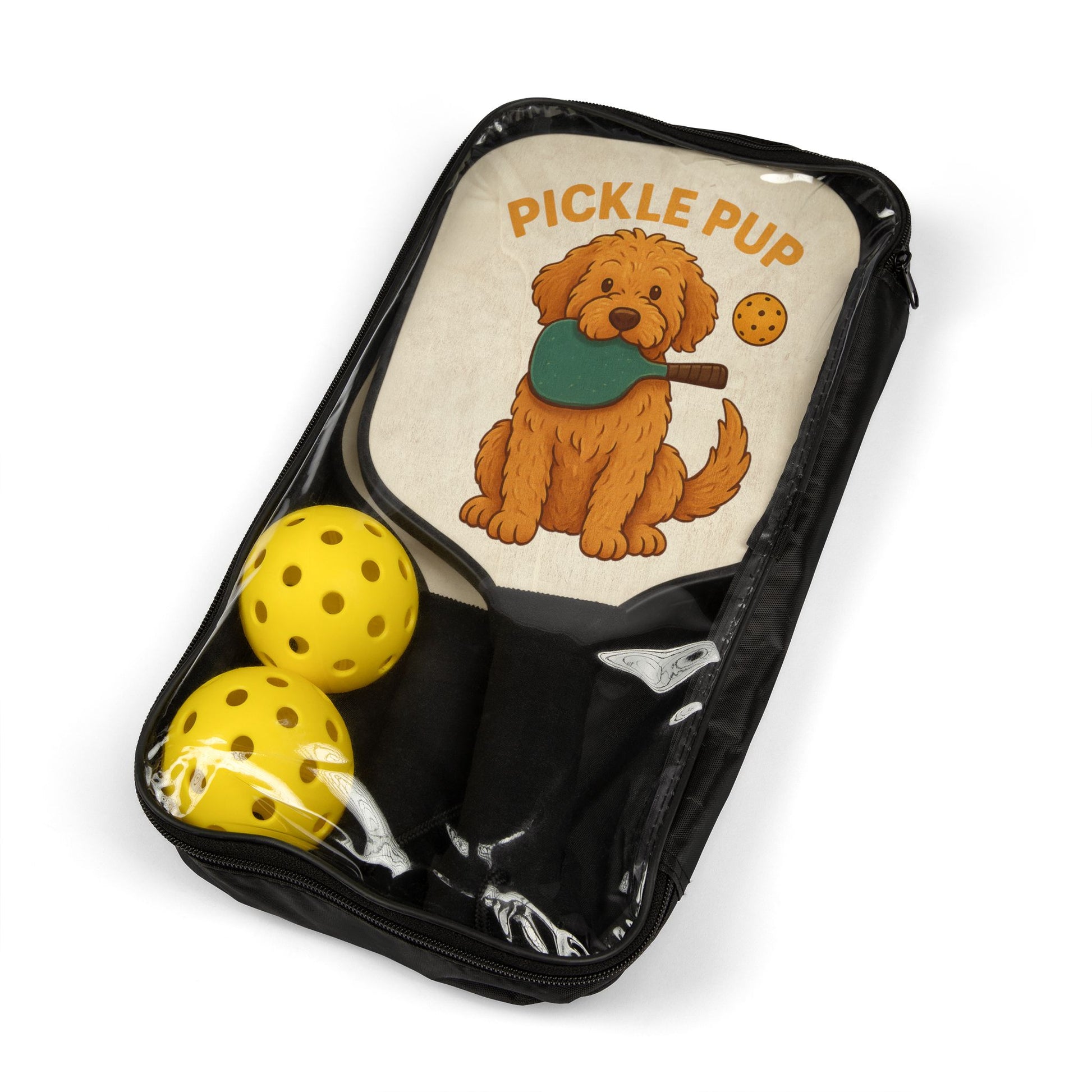 Custom Dog Design Pickleball Paddle Set - Unique Gift for Dog Lovers - Stellar Threadz Studio
