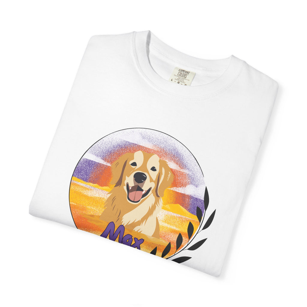 Custom Pet Portrait T-Shirt, Personalized Dog Tee, Garment Dyed Shirt, Gift for Dog Lovers, Cute Animal Apparel, Comfort Colors - Stellar Threadz Studio