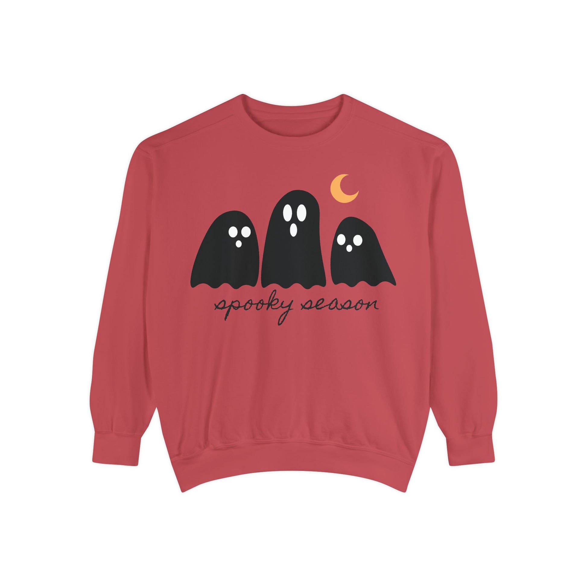 Spooky Season Sweatshirt - Comfort Colors Fall Apparel, Halloween Gift, Casual Layer, Unisex Decor, Ghost Theme, Comfort Colors - Stellar Threadz Studio