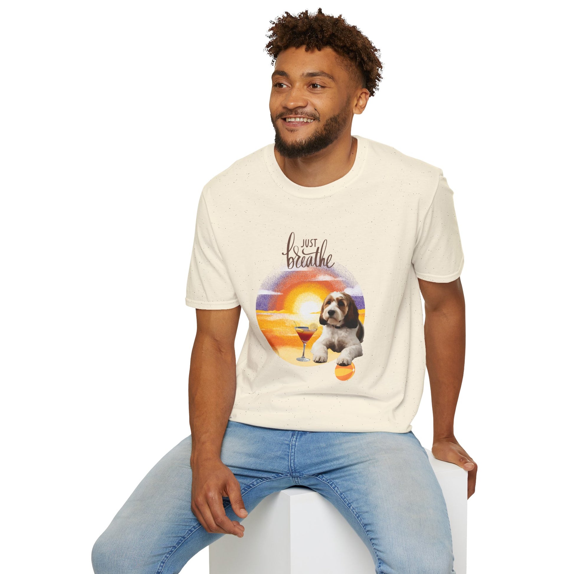 Sunset Vibes Dog T-Shirt - Stellar Threadz Studio