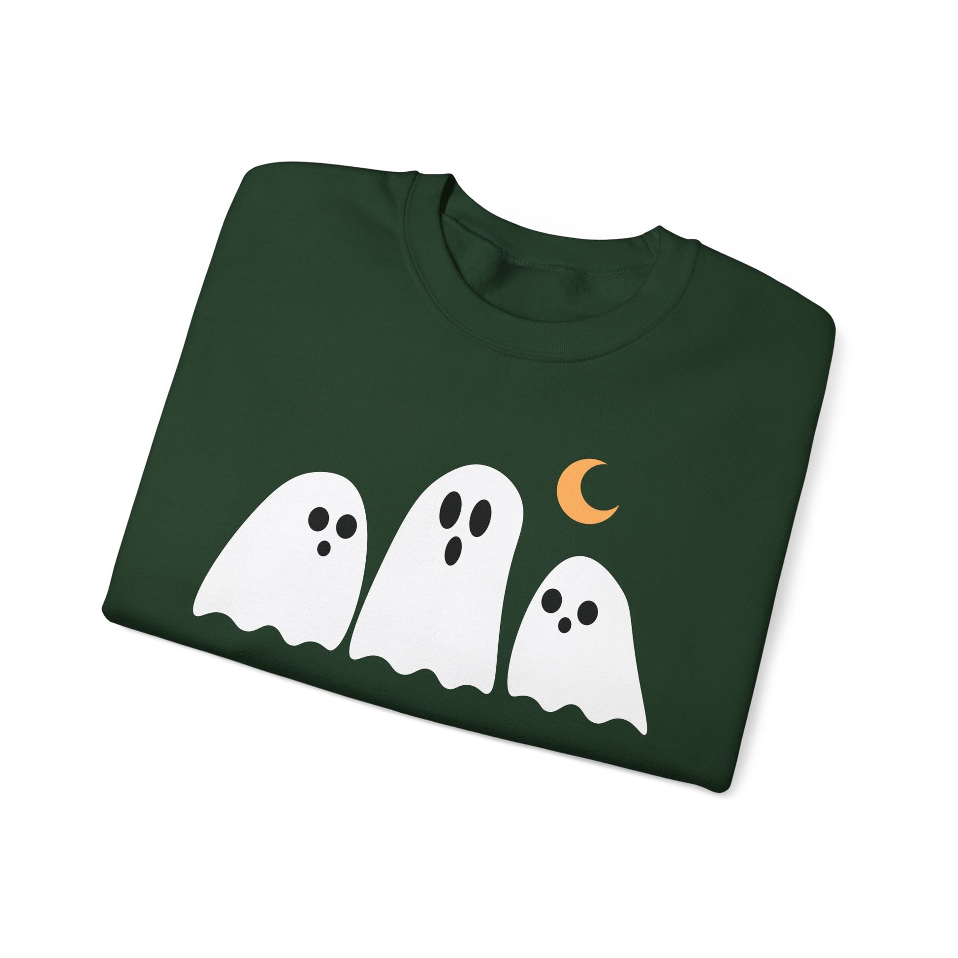 Spooky Ghosts Crewneck Sweatshirt, Cute Halloween Unisex Pullover - Stellar Threadz Studio