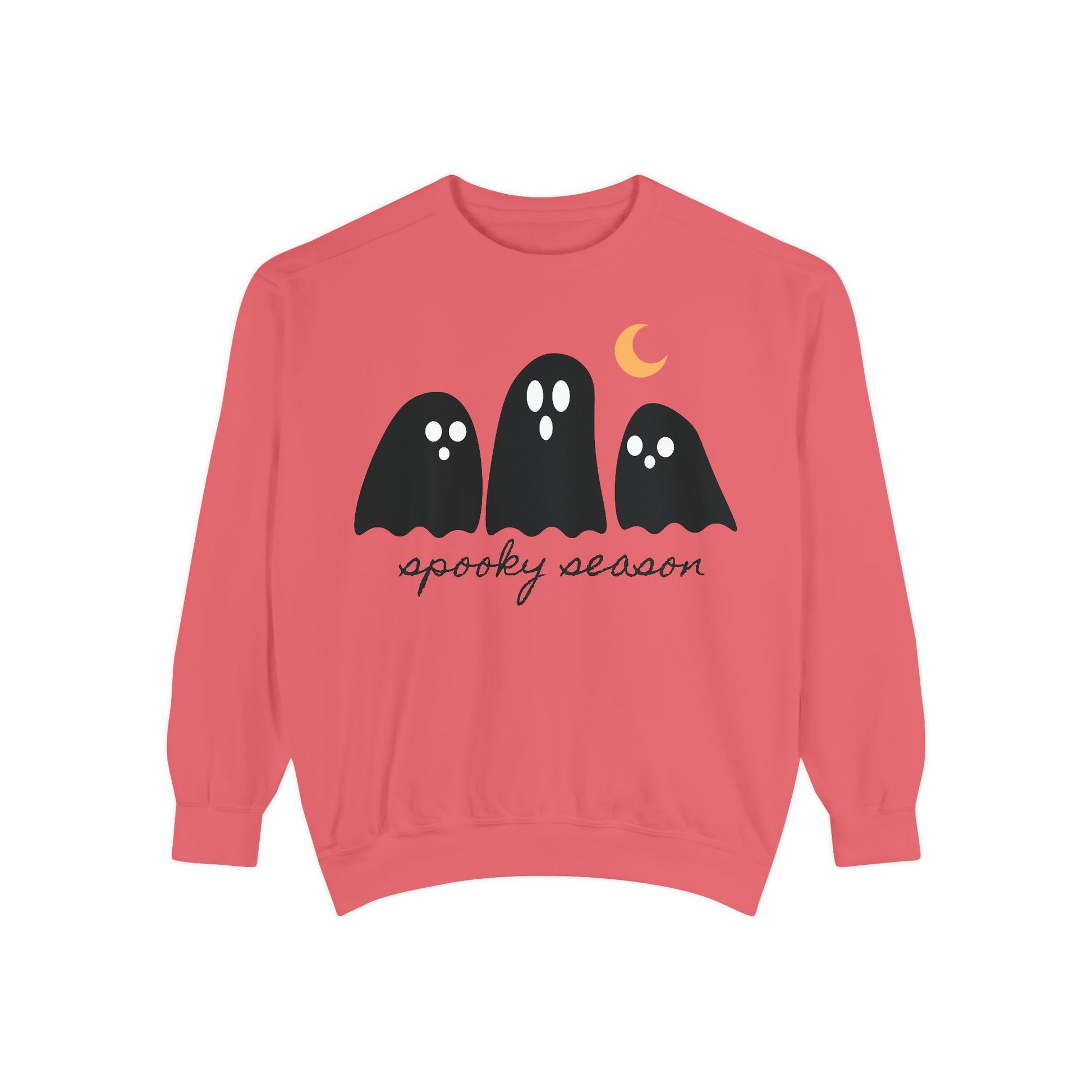 Spooky Season Sweatshirt - Comfort Colors Fall Apparel, Halloween Gift, Casual Layer, Unisex Decor, Ghost Theme, Comfort Colors - Stellar Threadz Studio