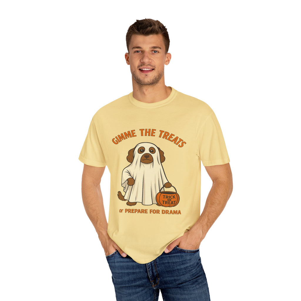 Dog Halloween Treats Unisex T-shirt - Comfort Colors 1717 - Stellar Threadz Studio