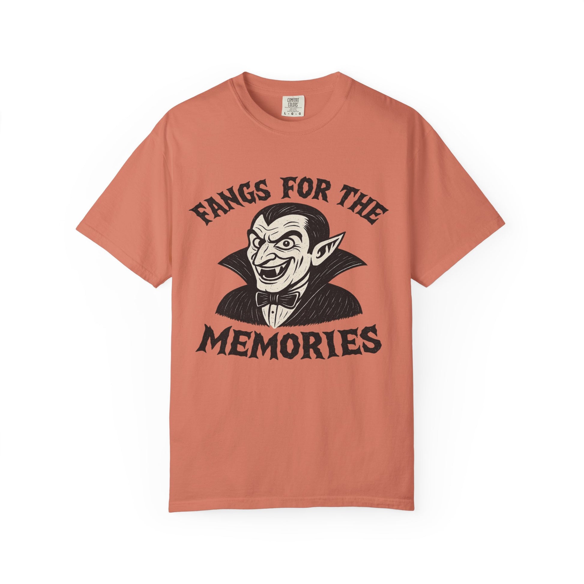 Fangs for the Memories - Frankenstein Halloween Comfort Colors Tee - Stellar Threadz Studio