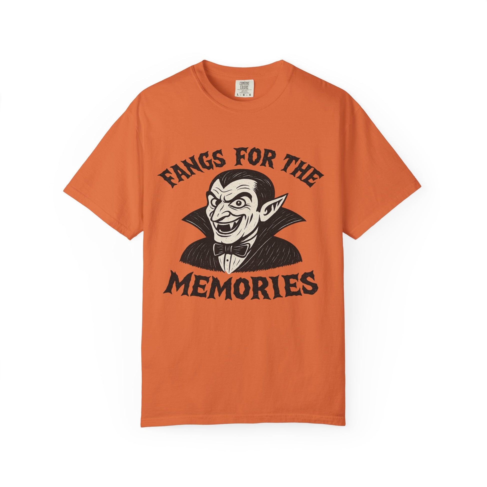 Fangs for the Memories - Frankenstein Halloween Comfort Colors Tee - Stellar Threadz Studio