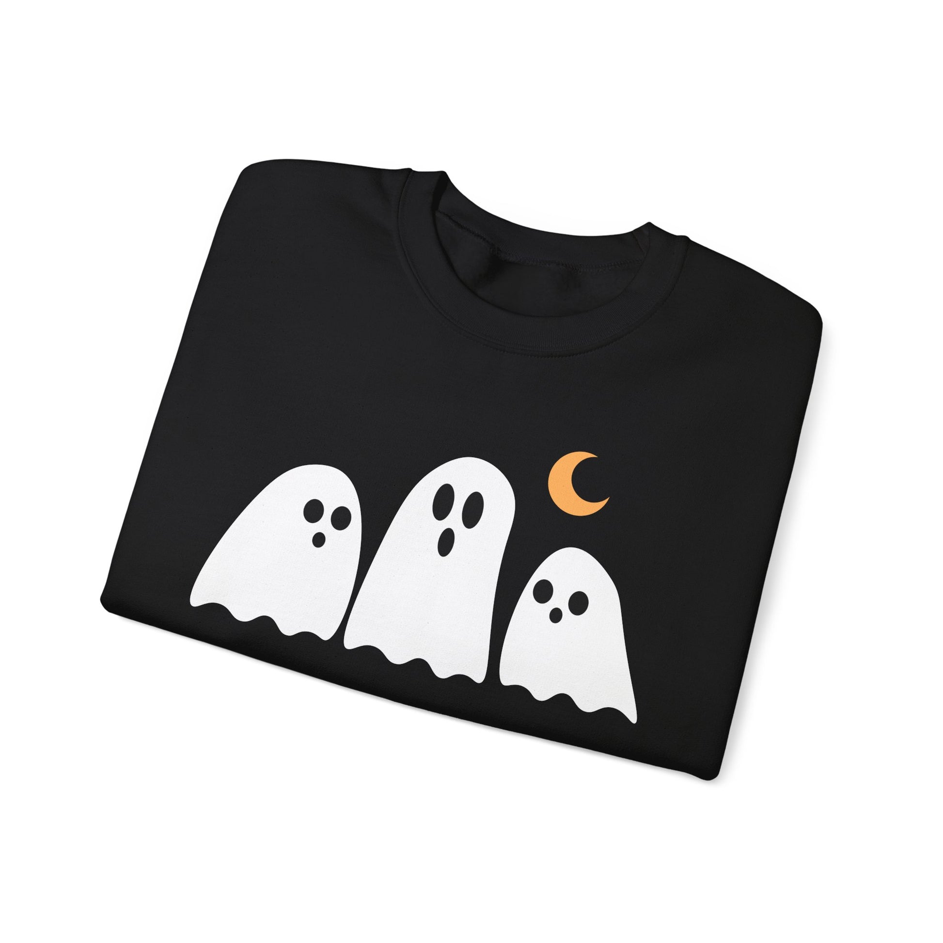Spooky Ghosts Crewneck Sweatshirt, Cute Halloween Unisex Pullover - Stellar Threadz Studio