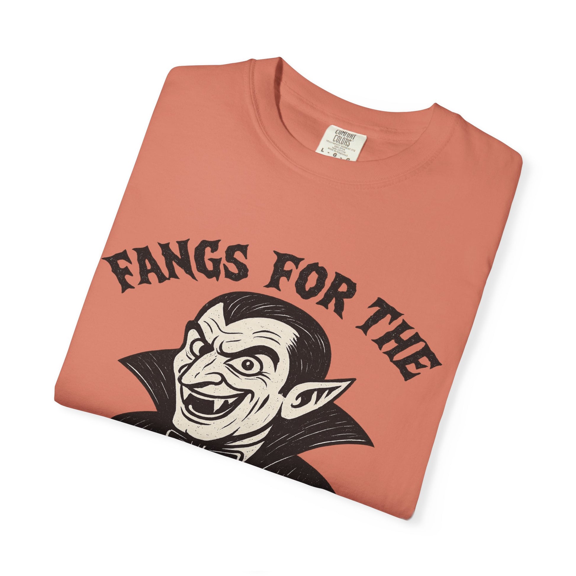 Fangs for the Memories - Frankenstein Halloween Comfort Colors Tee - Stellar Threadz Studio