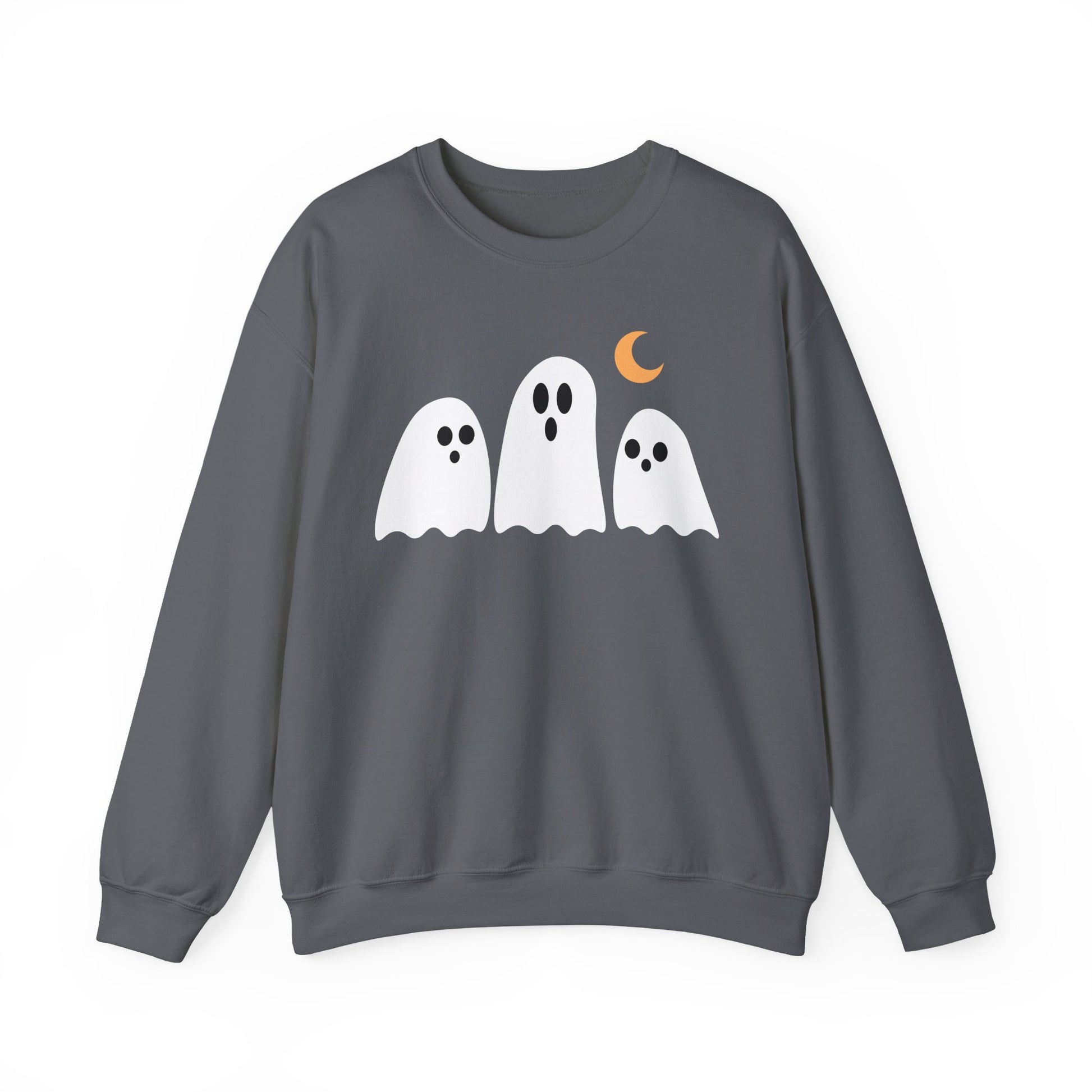 Spooky Ghosts Crewneck Sweatshirt, Cute Halloween Unisex Pullover - Stellar Threadz Studio